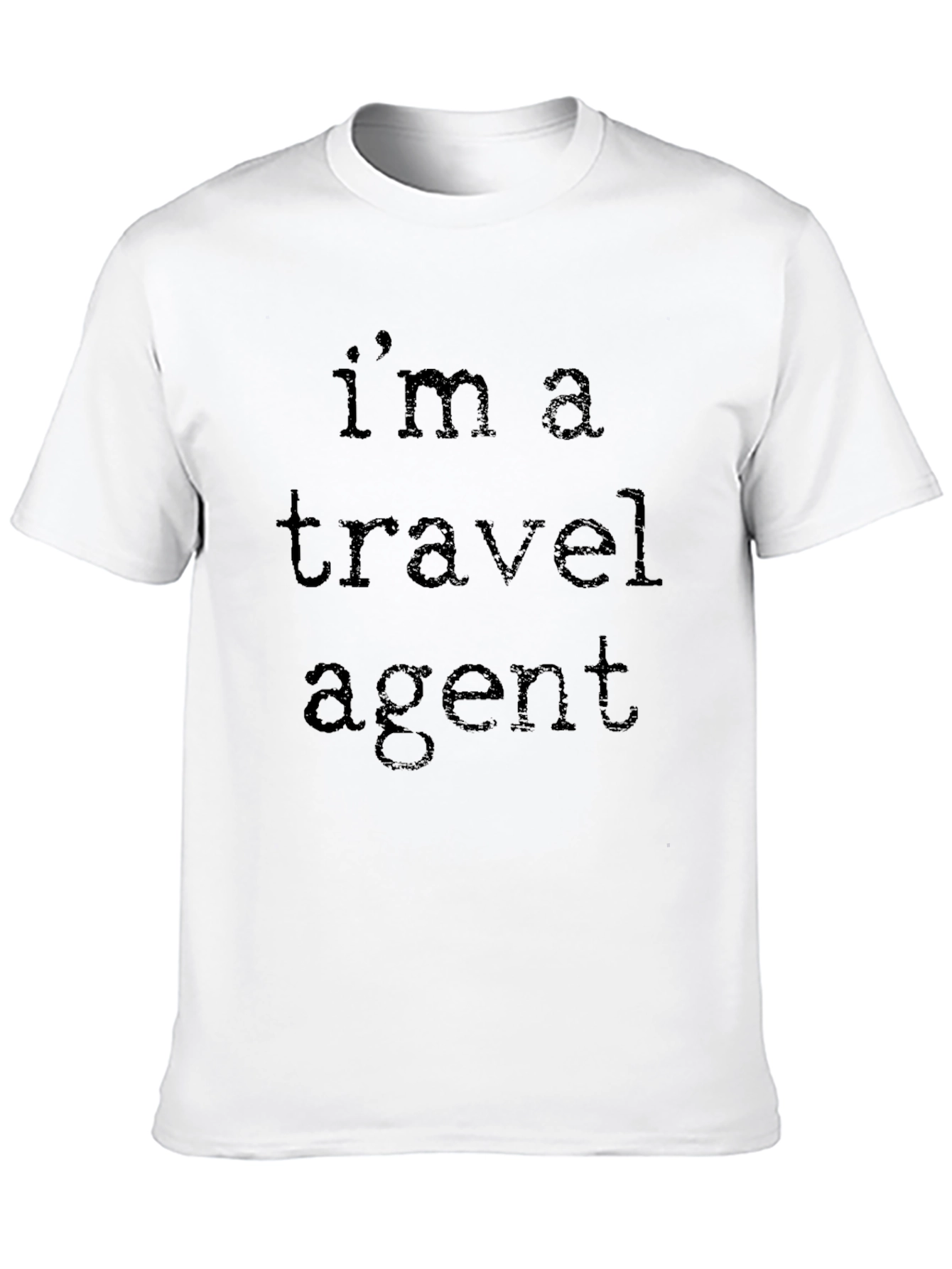 Travel Agent T-Shirt - Black Crew Neck - 10