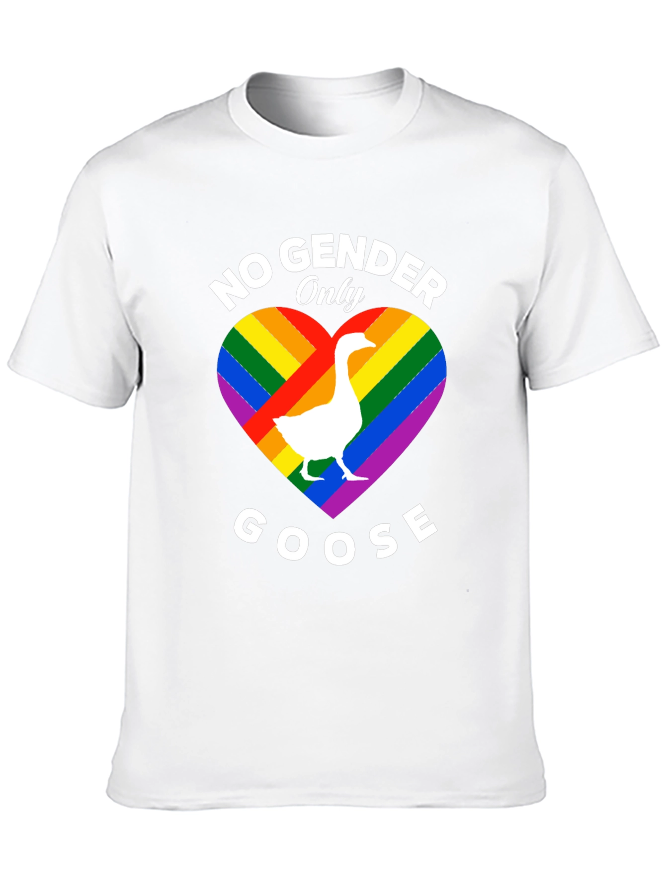 Black No Gender Only Goose Pride T-Shirt view 10