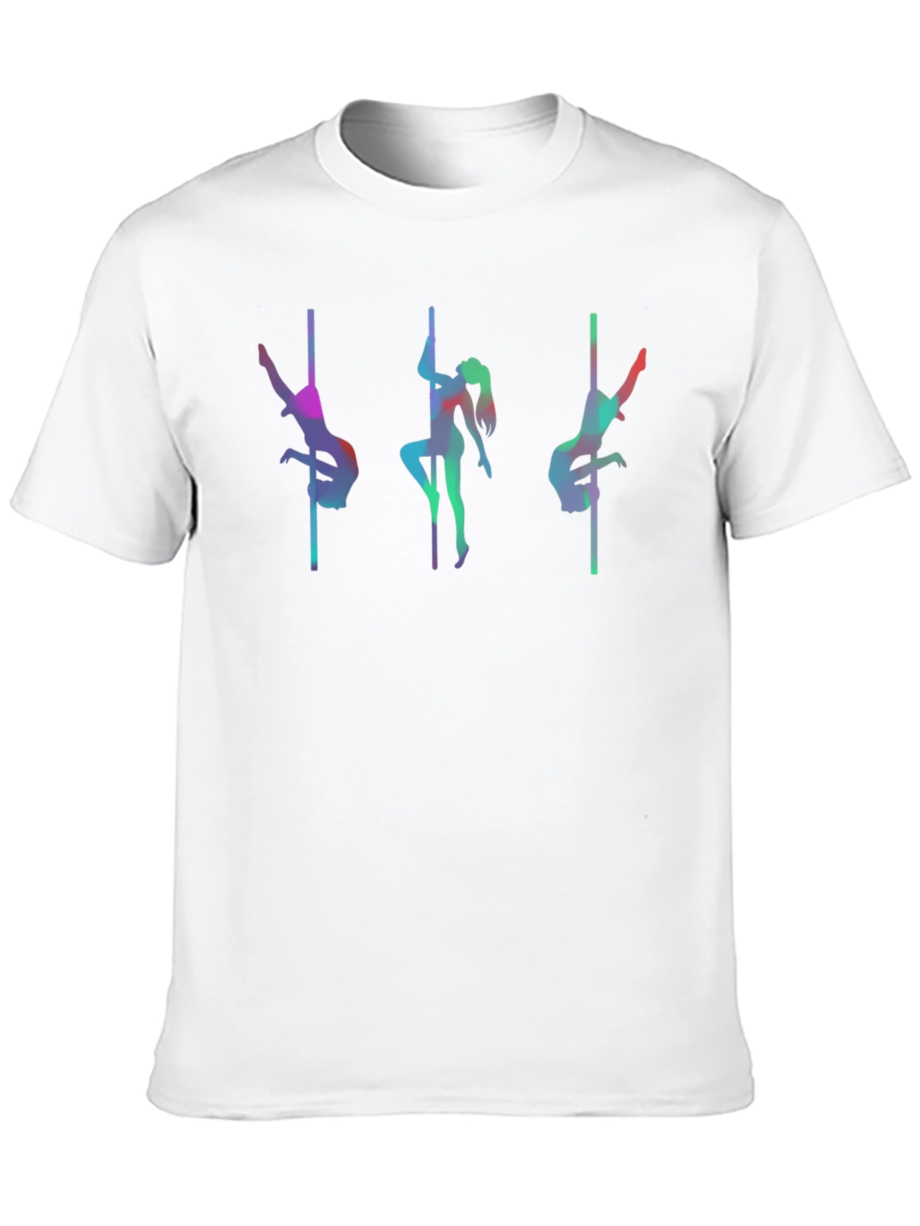 Black Pole Dance T-Shirt - Vibrant Silhouette Design view 10