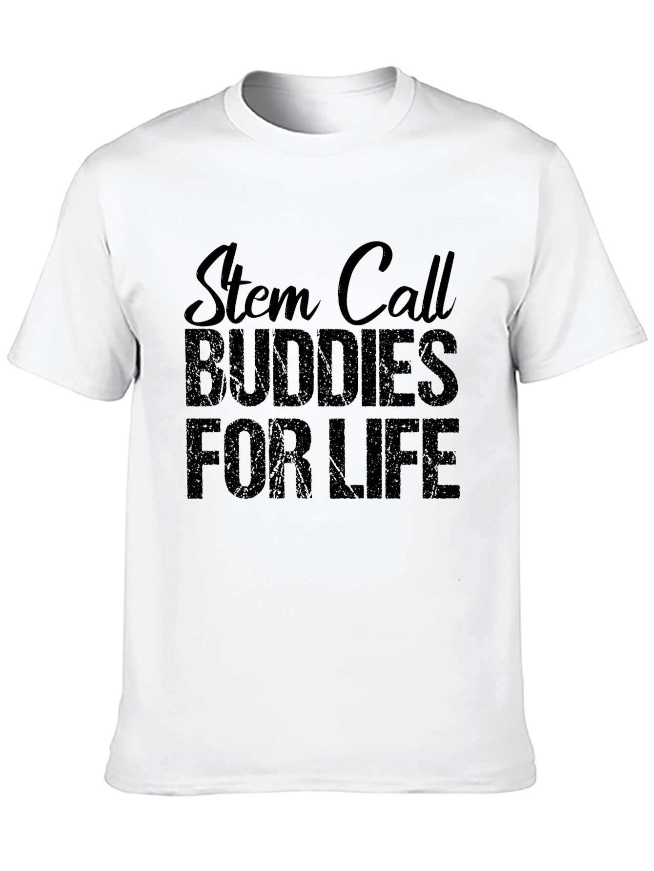 Black Stem Cell Buddies for Life Black T-Shirt view 10
