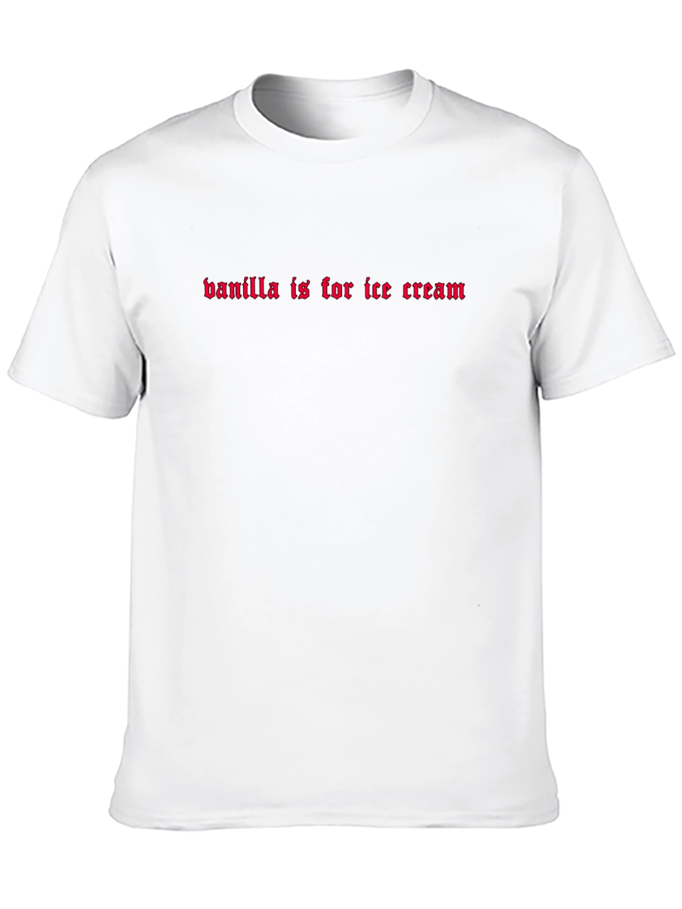 Black Vanilla Ice Cream Slogan Graphic Tee view 10
