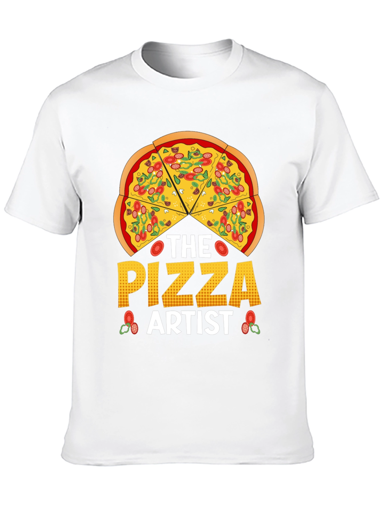 Black The Pizza Artist T-Shirt - Foodie Graphic Tee view 10