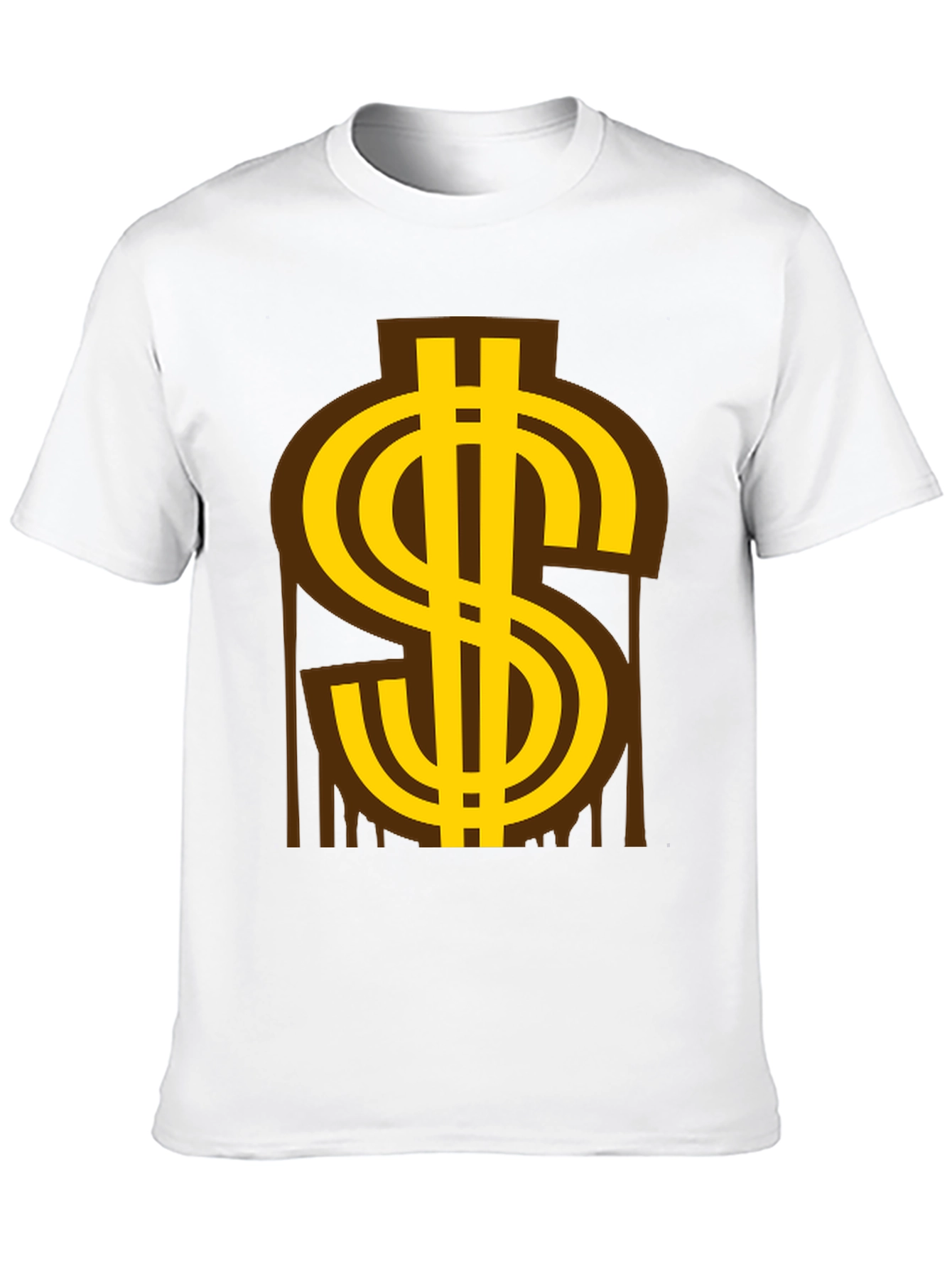 Black Gold Dollar Sign Graphic Tee view 10