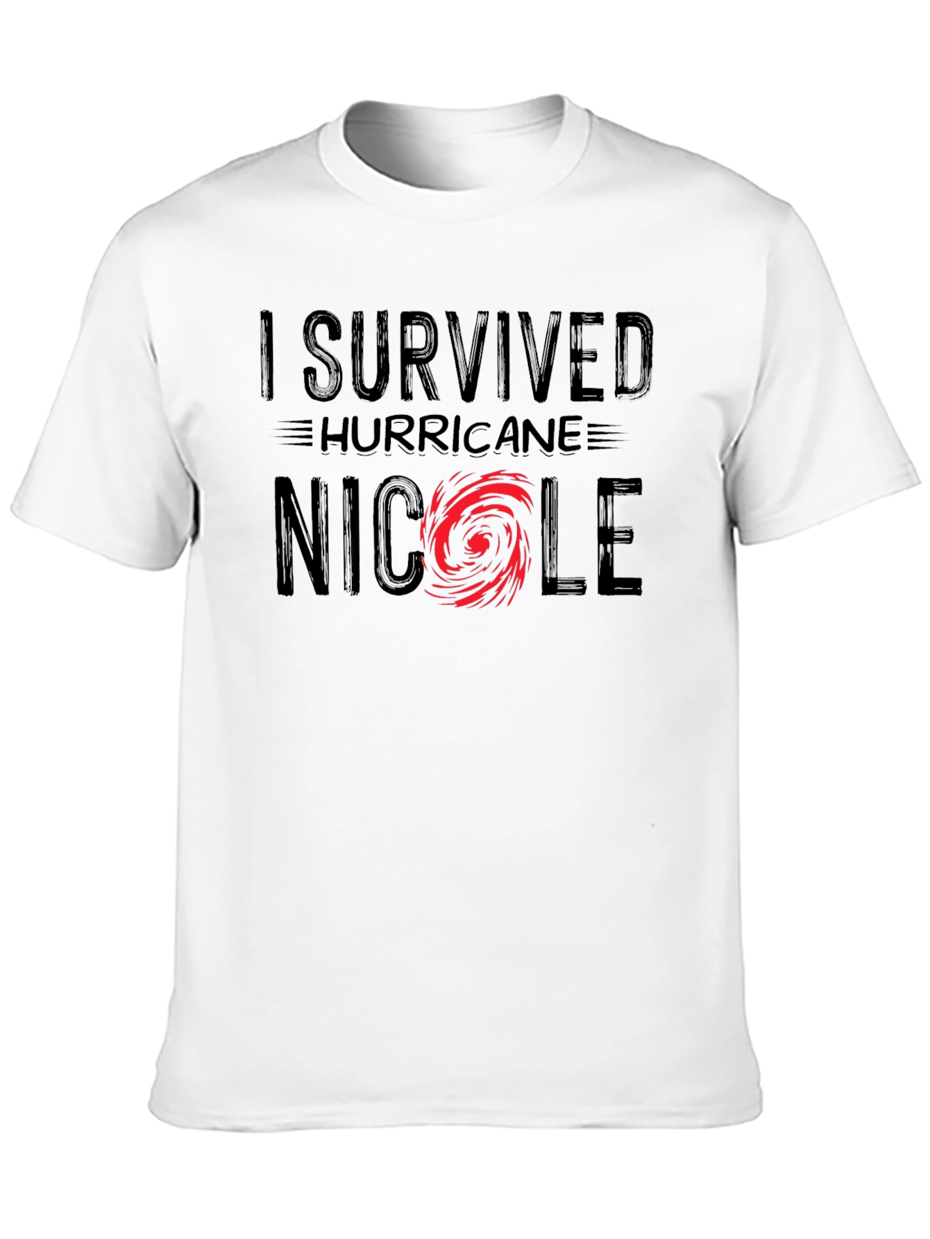 I Survived Hurricane Nicole Black T-Shirt - 10