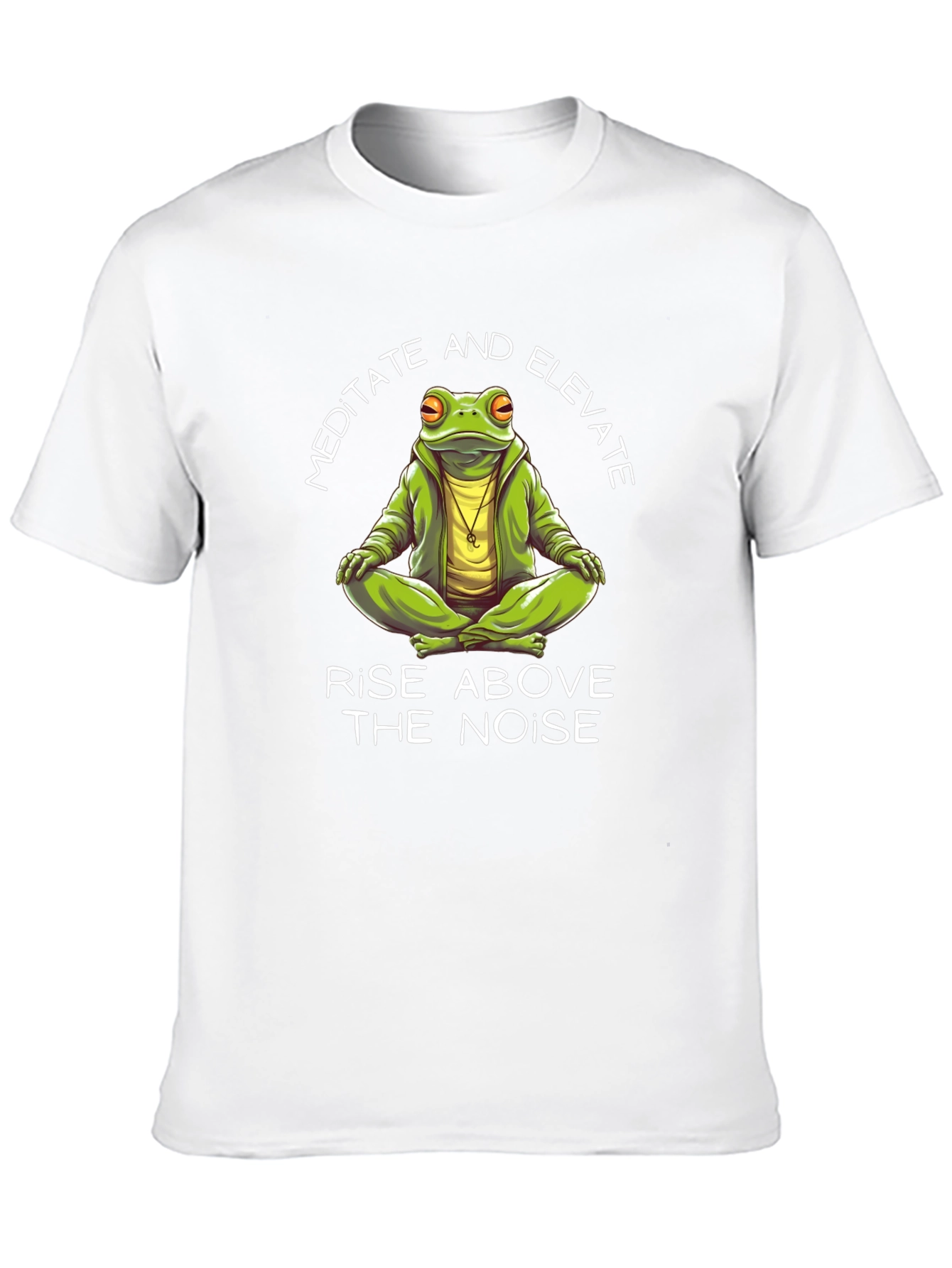 Black Meditate and Elevate Frog Graphic Tee view 10