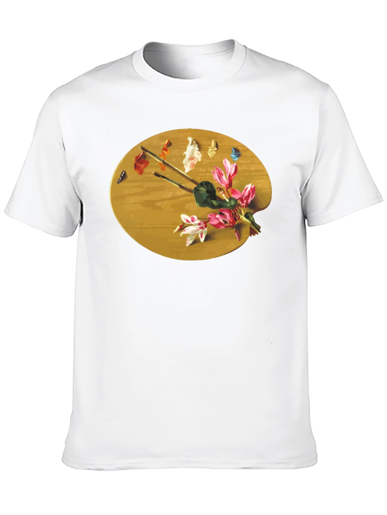 Black Artist Palette Graphic Tee - Painter's T-Shirt view 10