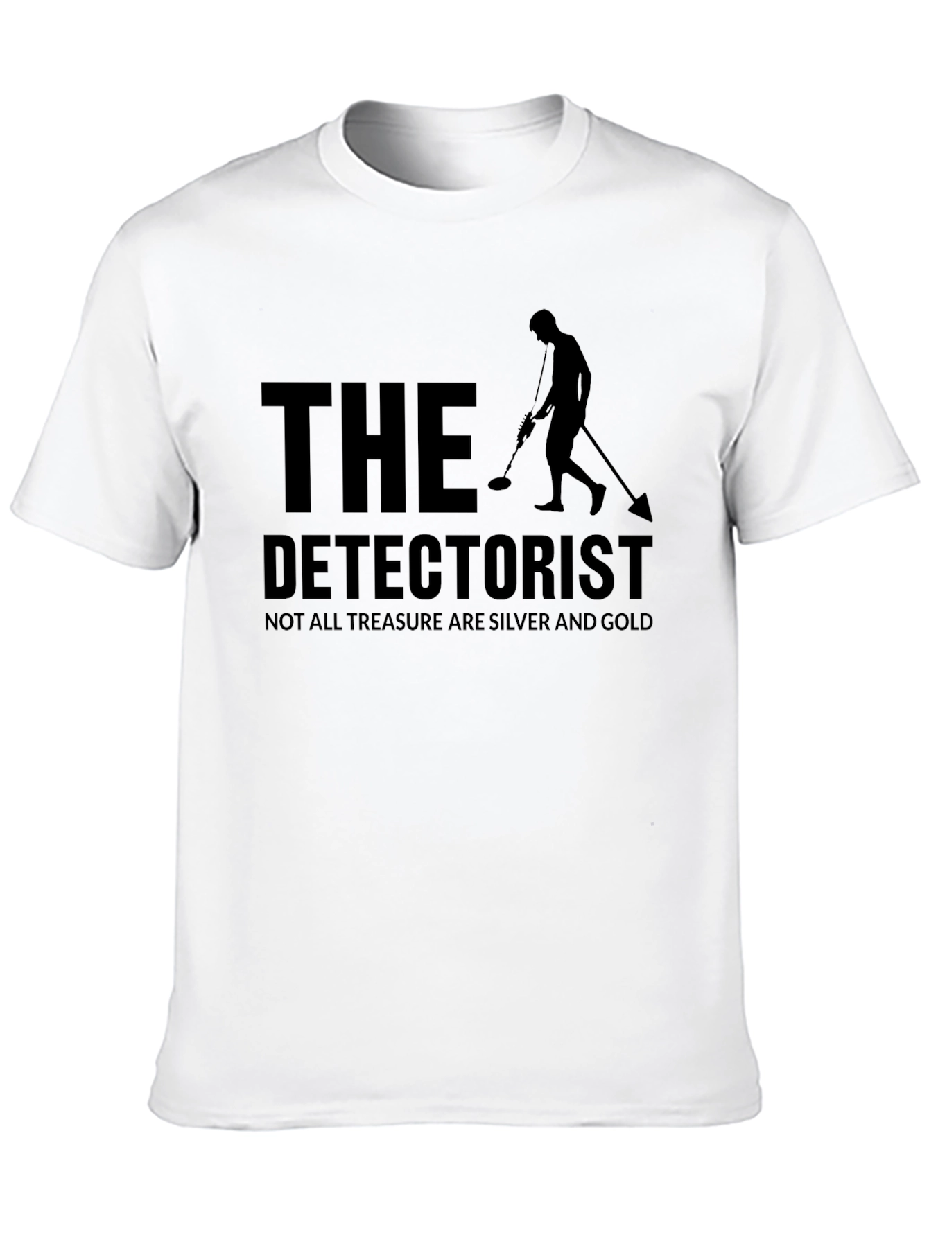 Black The Detectorist T-Shirt - Metal Detecting Apparel view 10