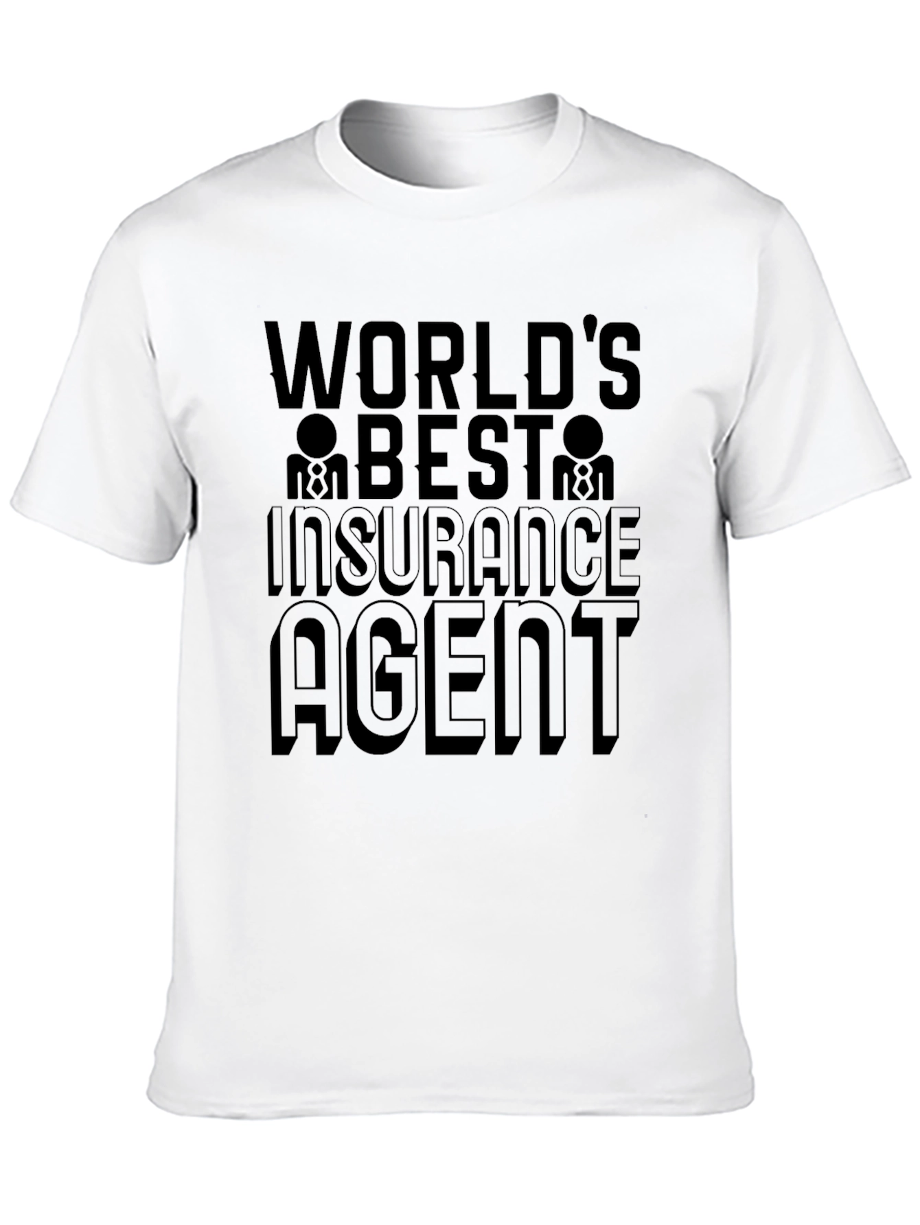 Black World's Best Insurance Agent Black T-Shirt view 10