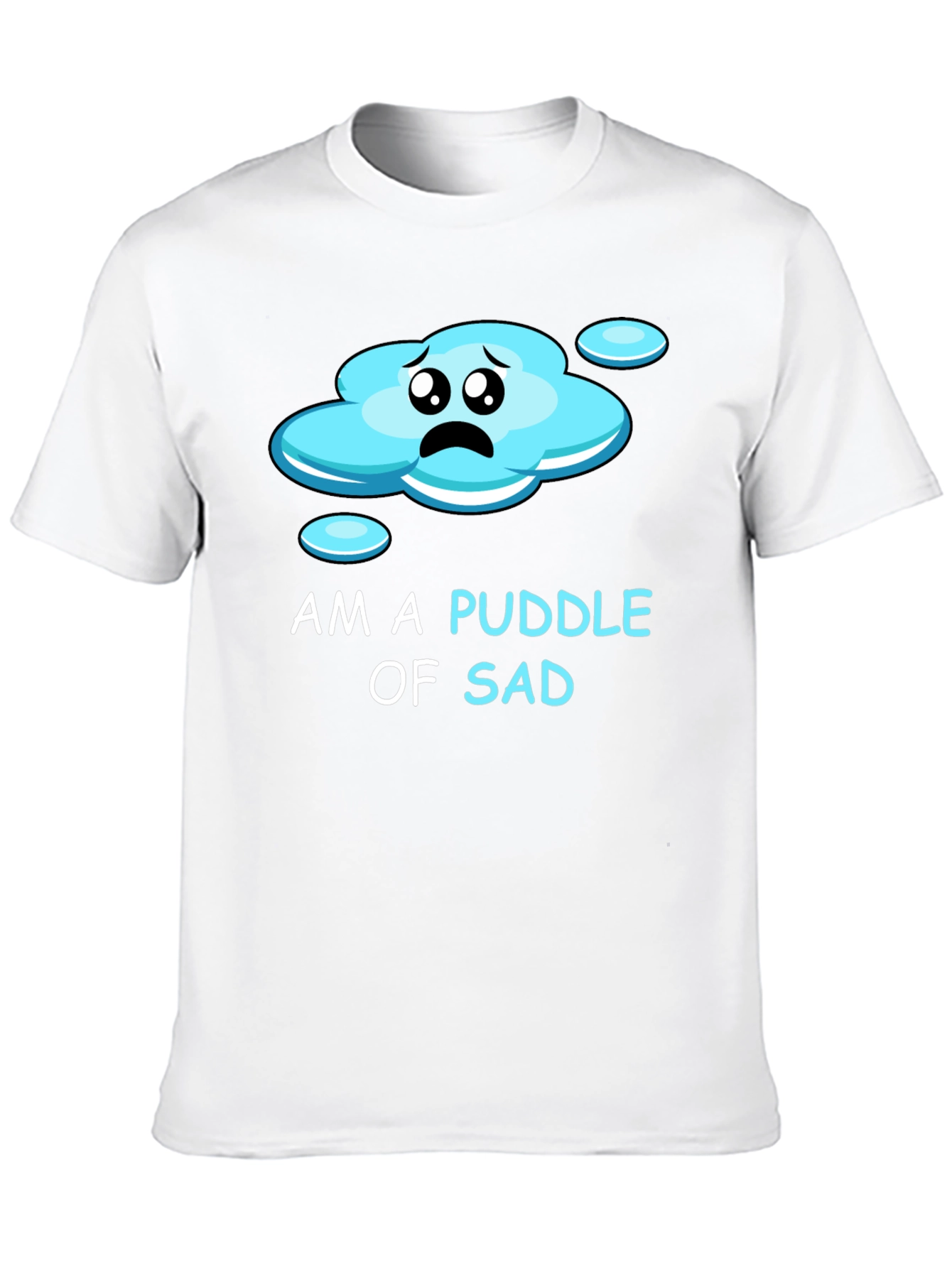 Black Puddle of Sad Tee - Express Your Mood! view 10
