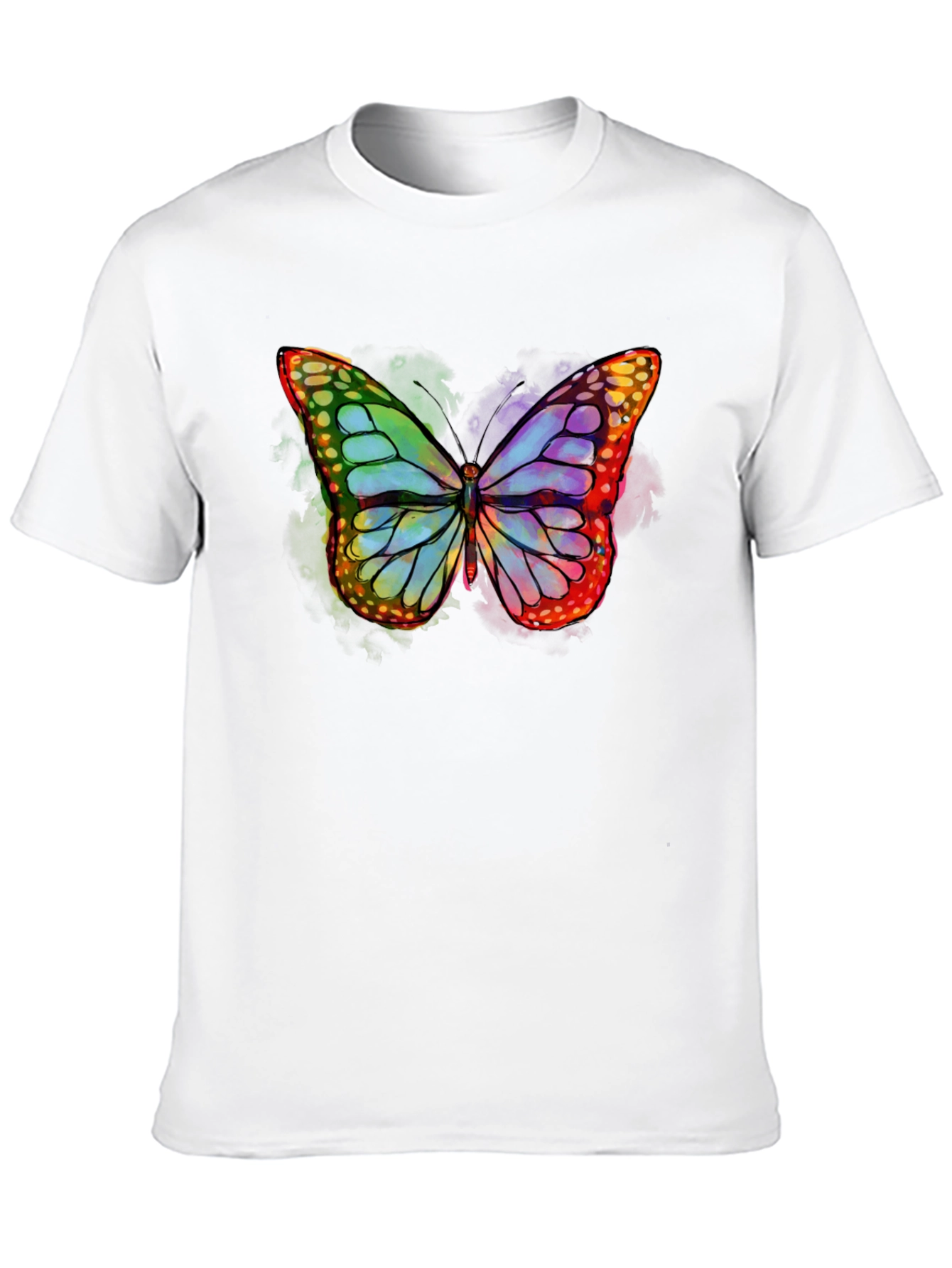 Black Butterfly Graphic T-Shirt - Vibrant Colors view 10