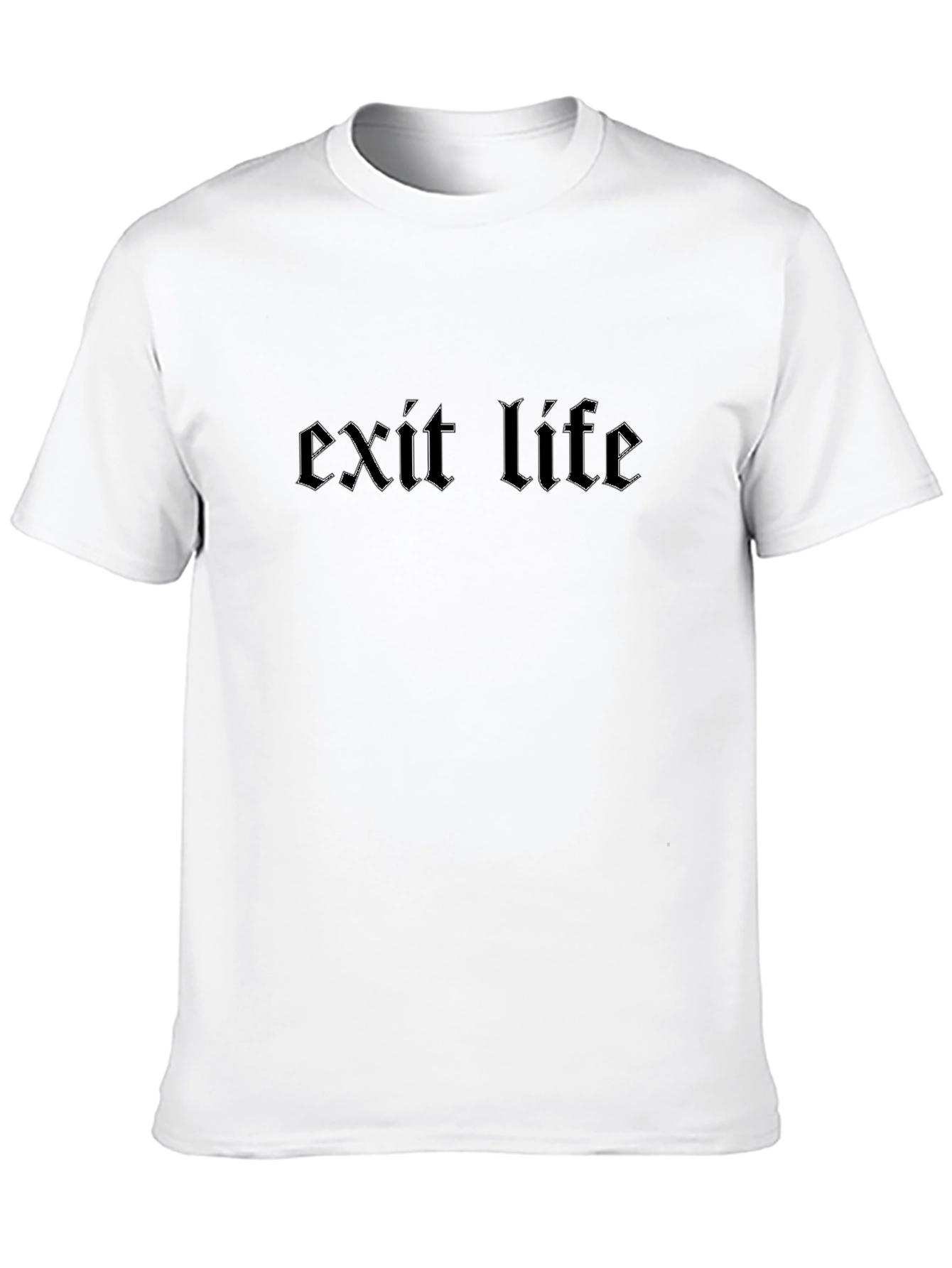 Black Exit Life Graphic Tee - Black Cotton T-Shirt view 10