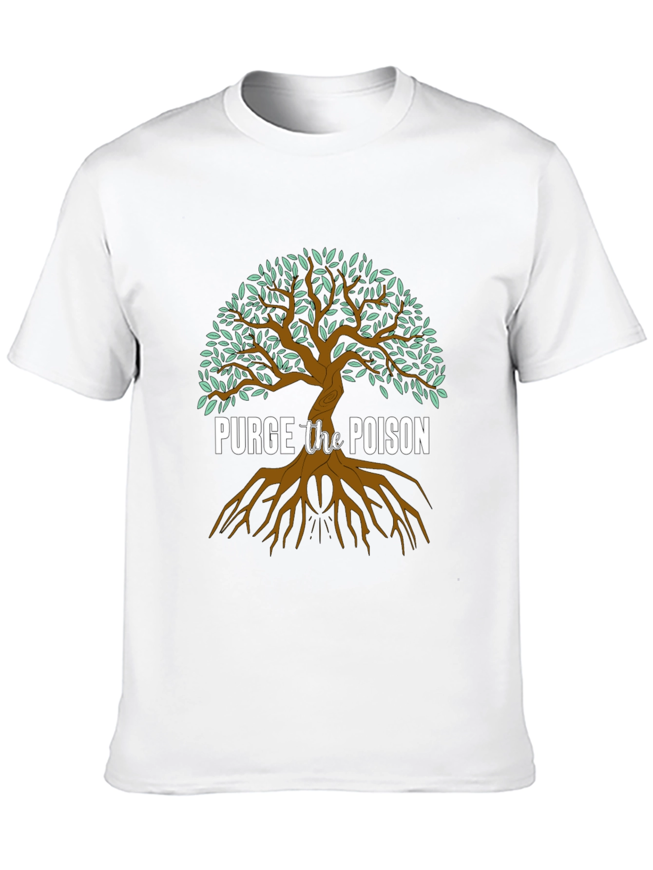 Black Purge the Poison Graphic Tree T-Shirt view 10