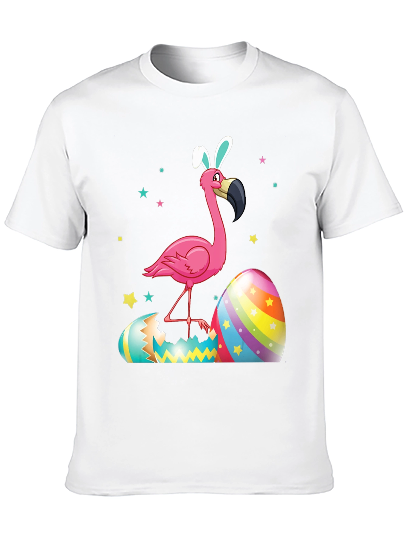 Black Easter Flamingo T-Shirt view 10