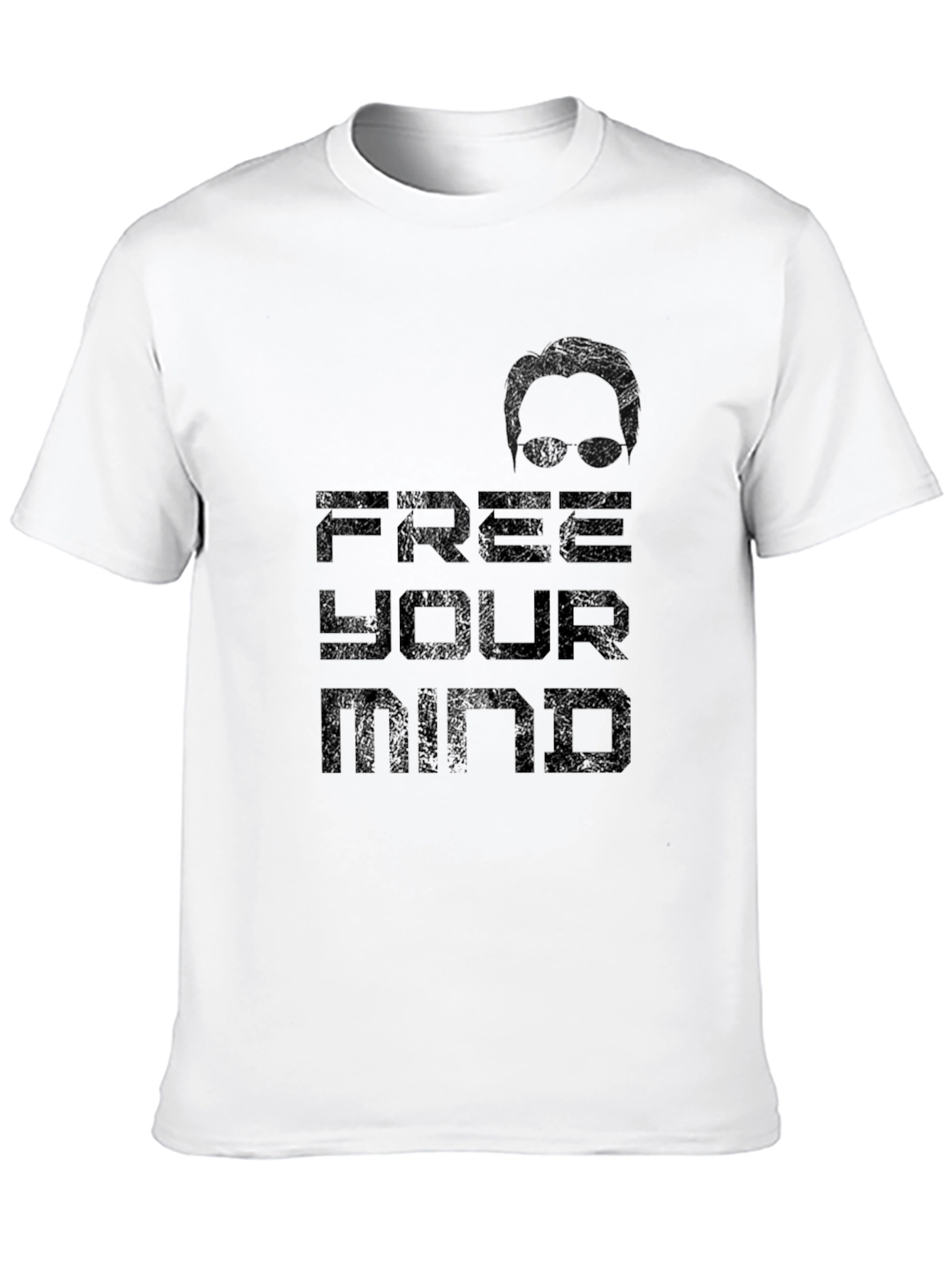 Black Free Your Mind Graphic T-Shirt - Black view 10