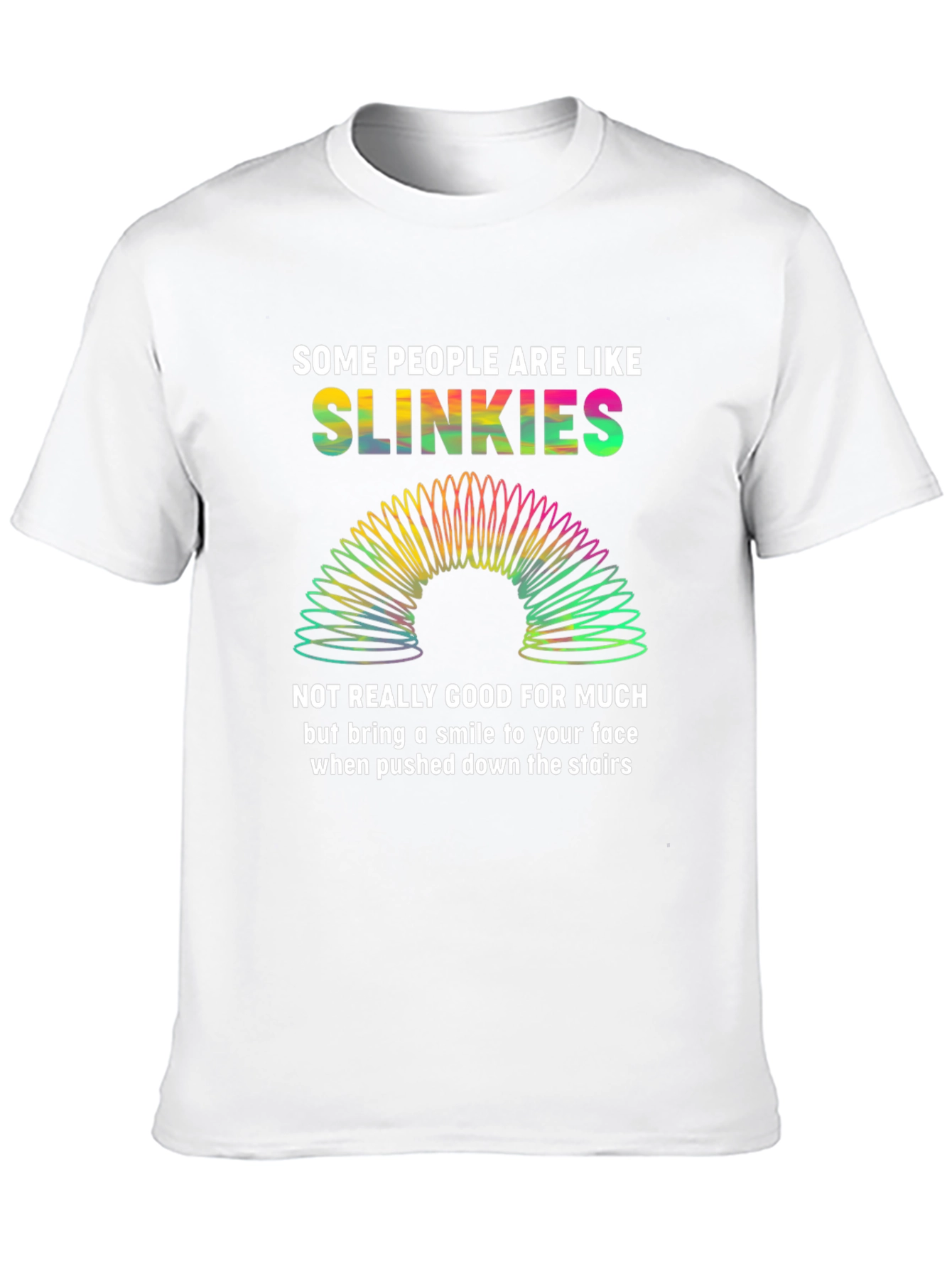 Black Slinkies Graphic Tee - Funny Novelty T-Shirt view 10