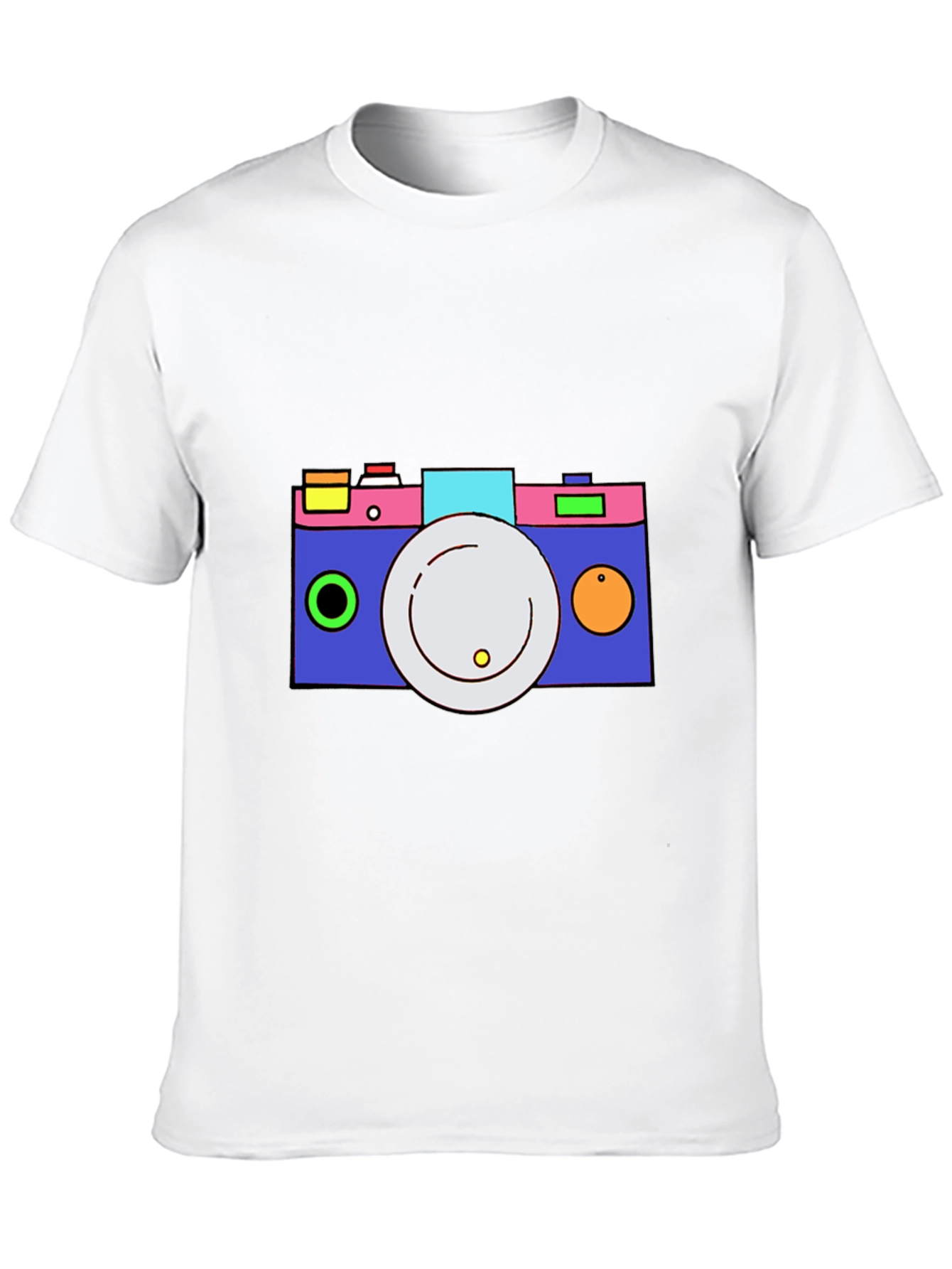 Black Funky Camera Graphic Tee - Cool and Casual view 10