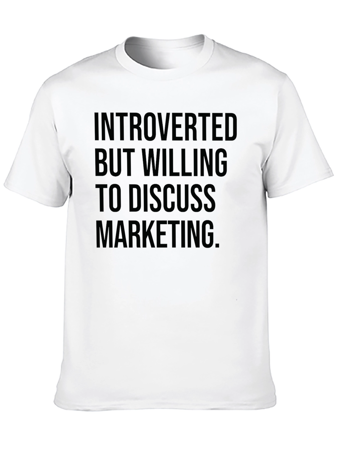 Black Introverted Marketing T-Shirt view 10