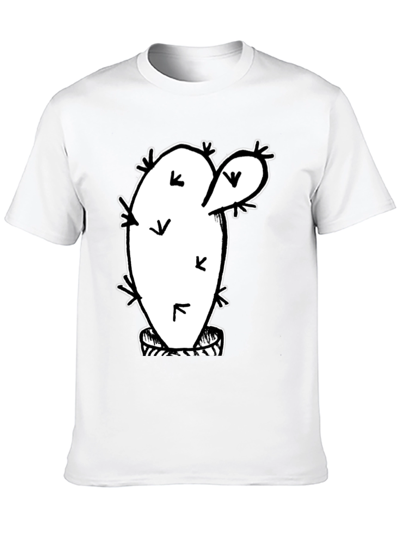 Black Cactus Graphic T-Shirt - Trendy Black Tee view 10