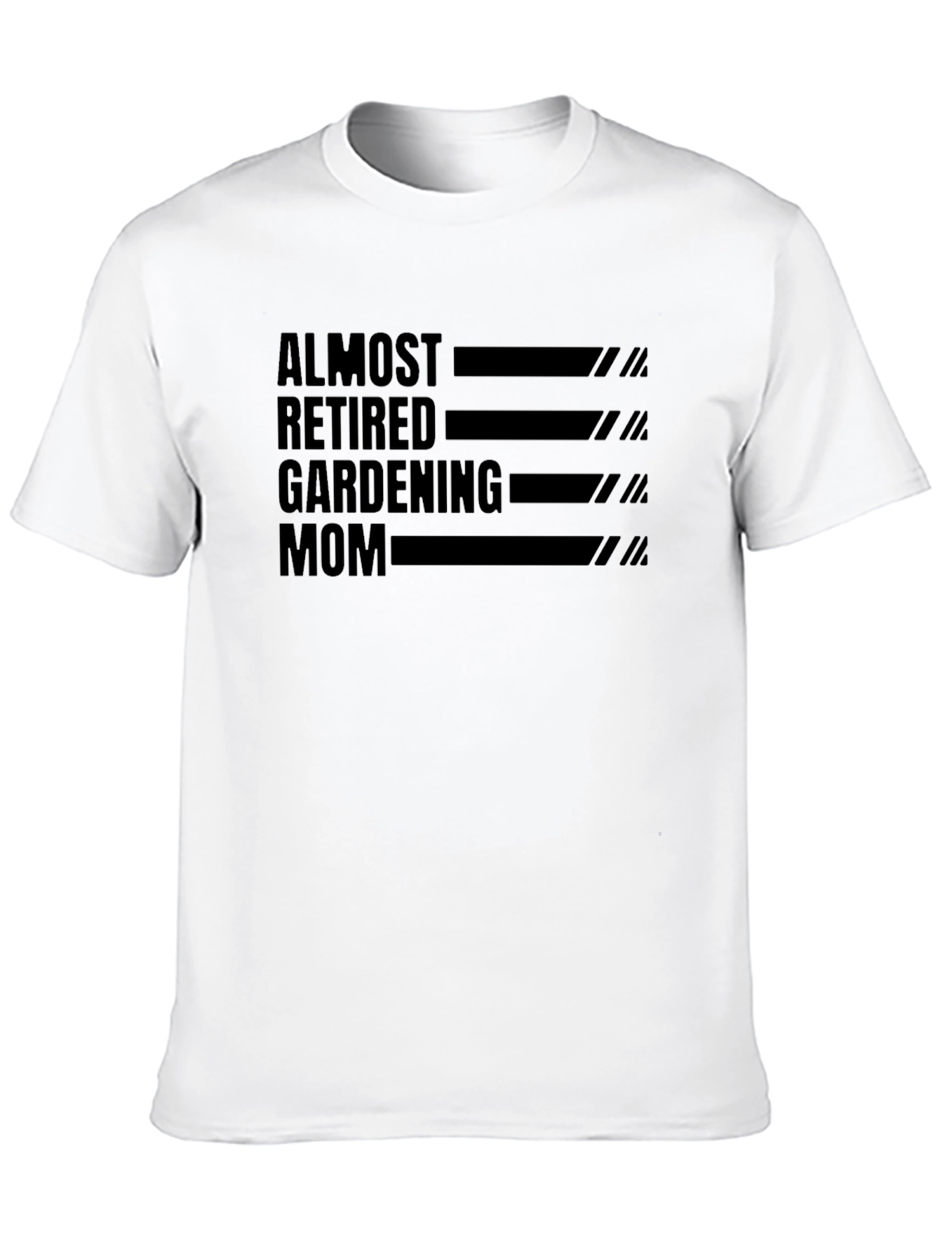 Black Almost Retired Gardening Mom Graphic Tee view 10