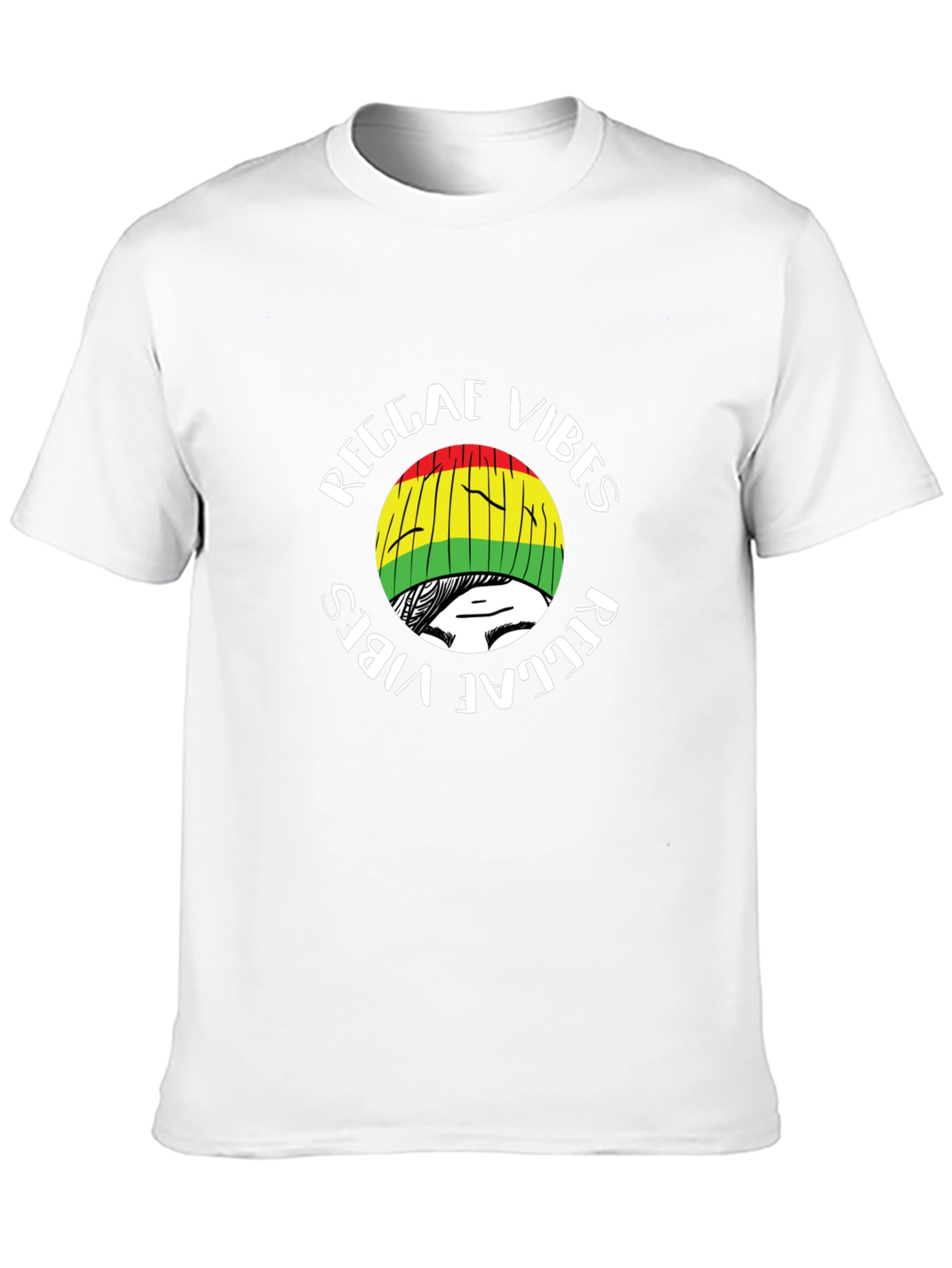 Black Reggae Vibes Graphic T-Shirt - Black view 10