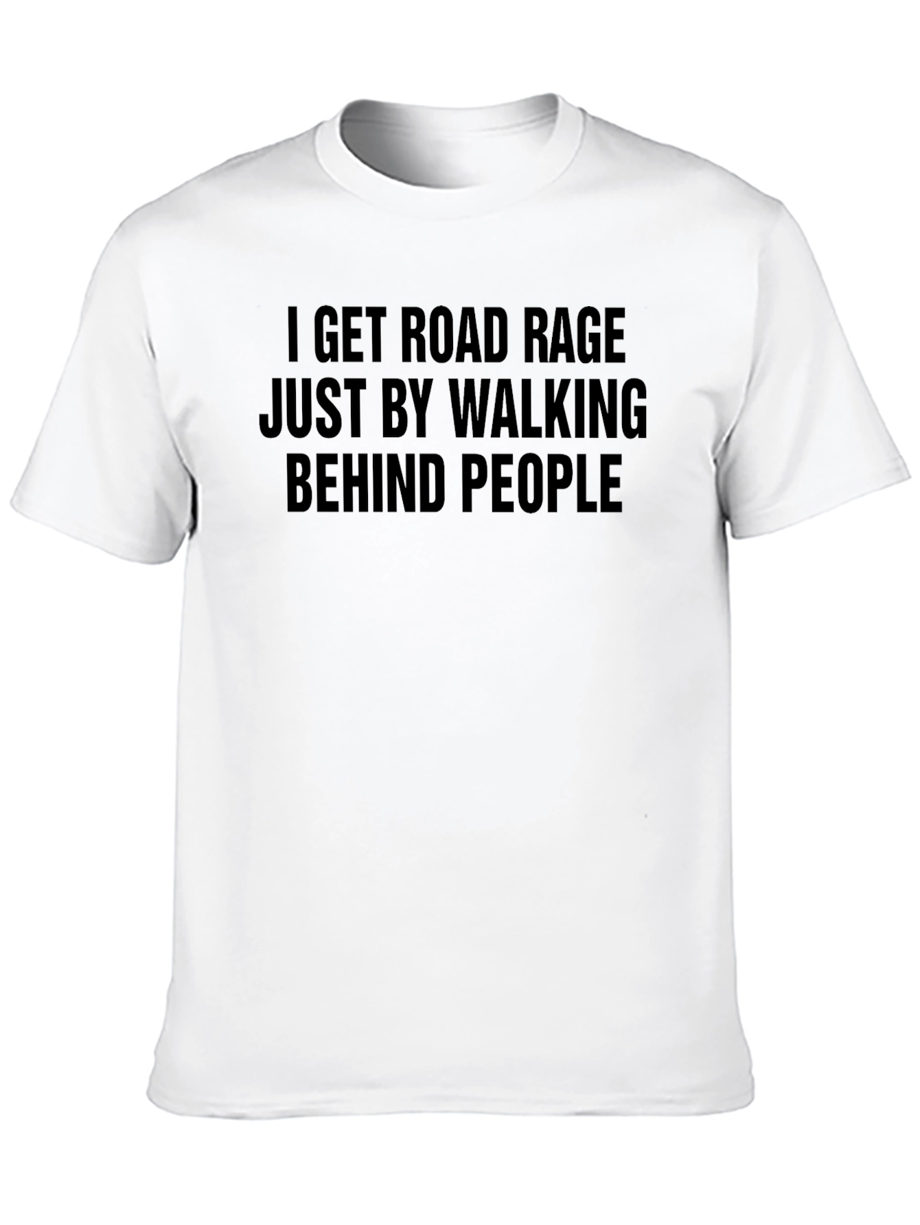 Black Road Rage Walking Graphic Tee - Sarcastic Black T-Shirt view 10