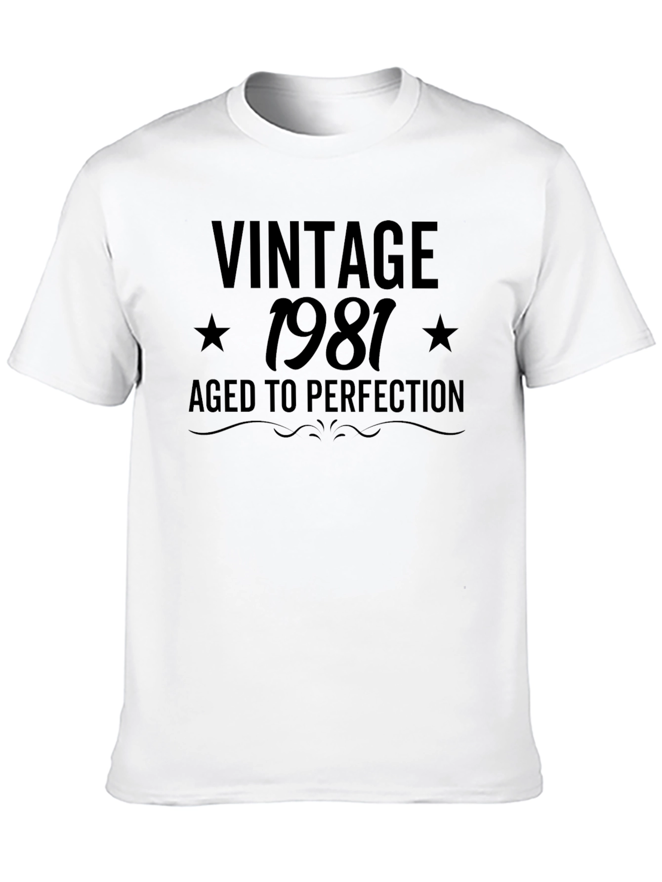 Black Vintage 1981 Aged to Perfection T-Shirt view 10