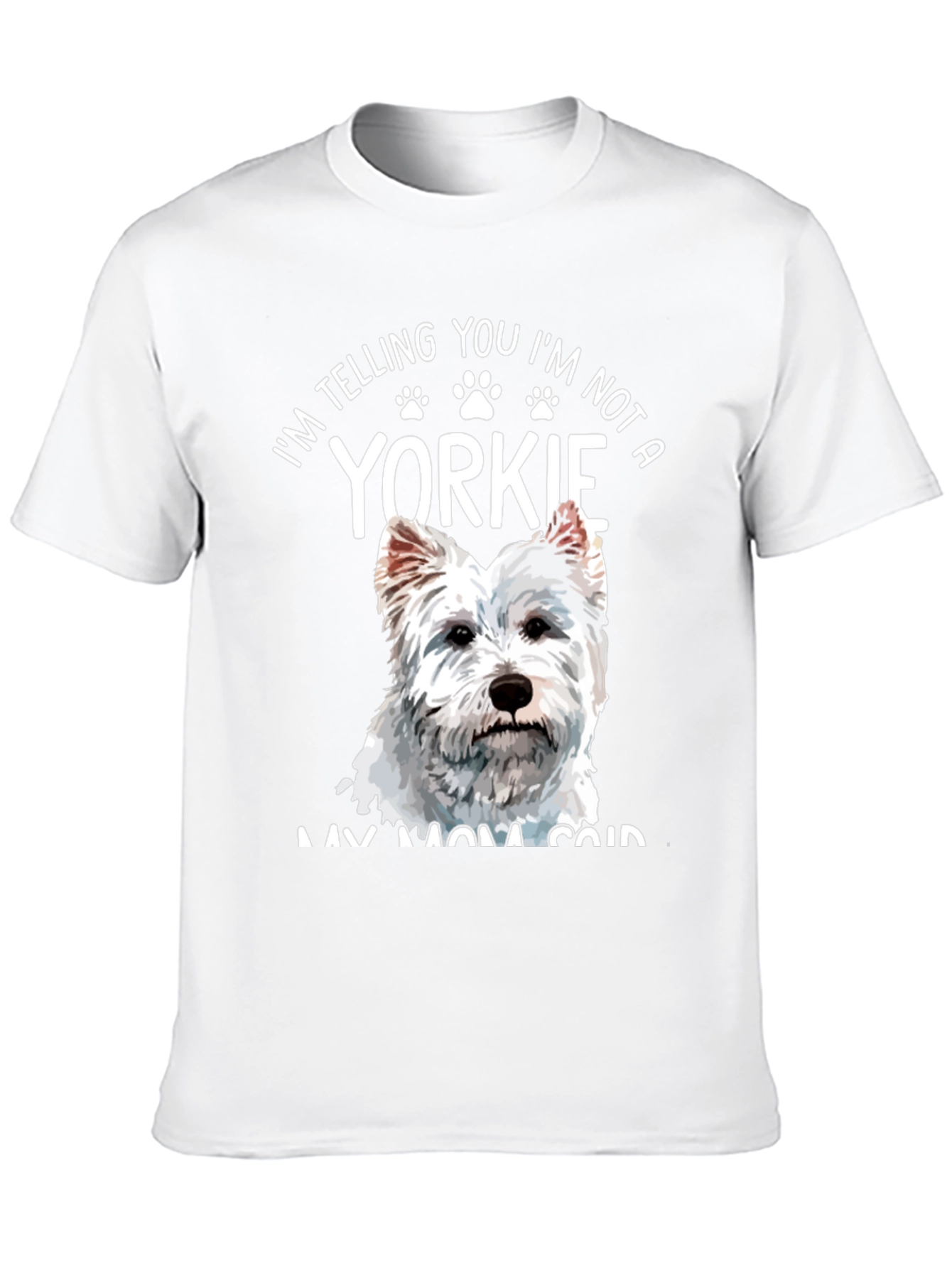 Black I'm Not A Yorkie T-Shirt view 10