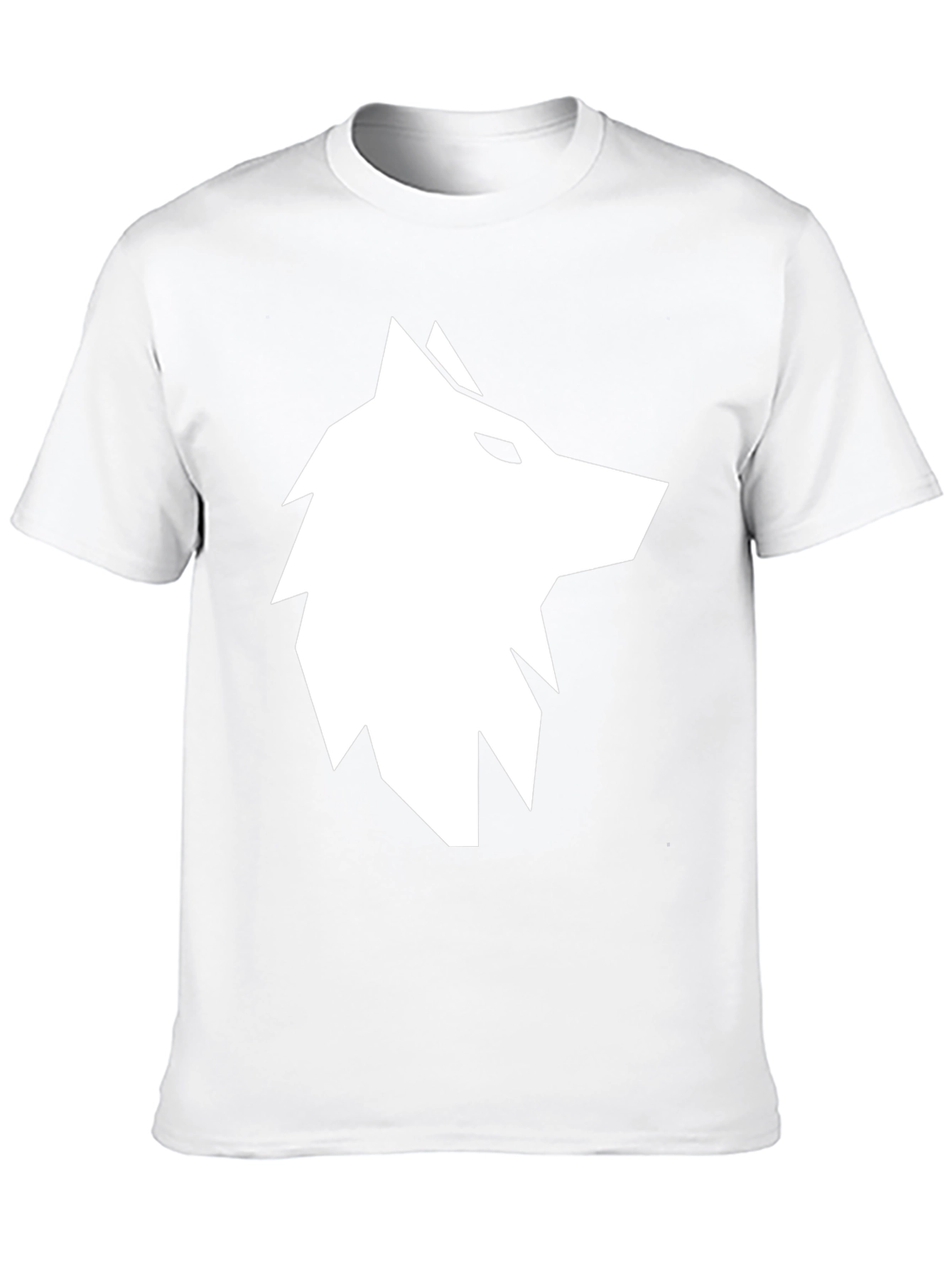 Black Wolf Graphic Print Black T-Shirt view 10
