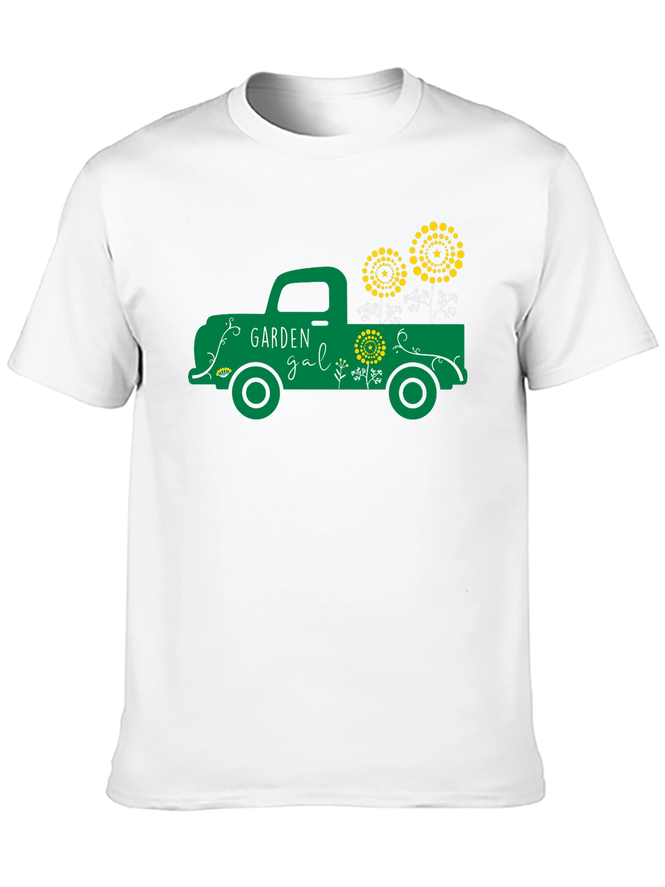 Black Garden Gal Graphic Tee - Vintage Truck Design view 10