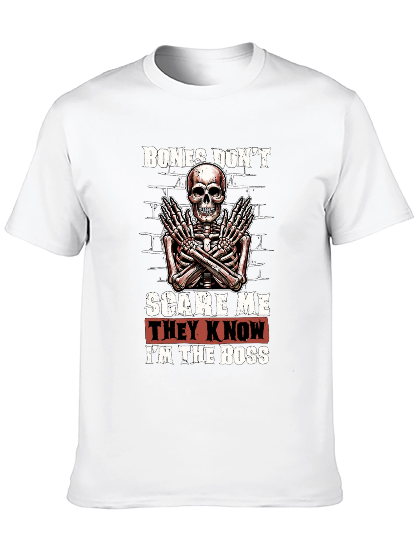 Black Bones Don't Scare Me T-Shirt view 10