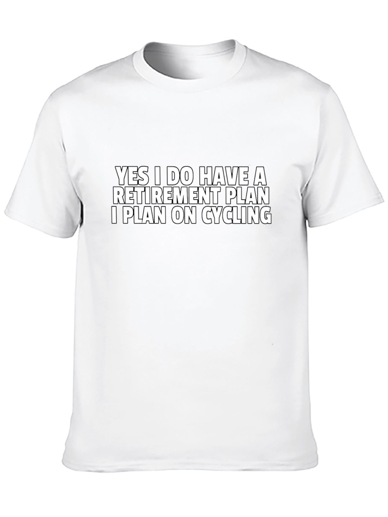 Black Cycling Retirement Plan T-Shirt view 10
