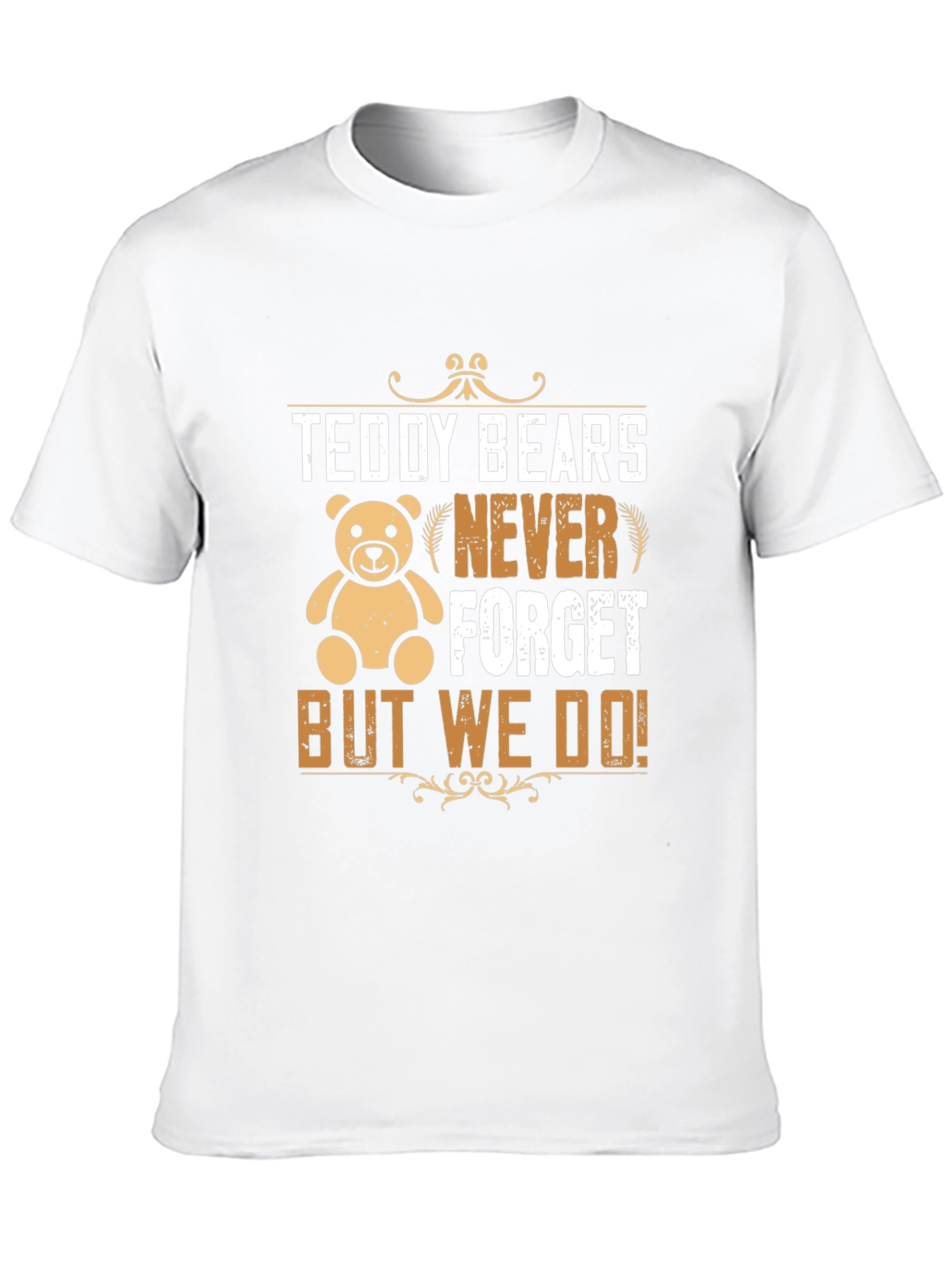 Black Teddy Bears Never Forget Graphic T-Shirt view 10