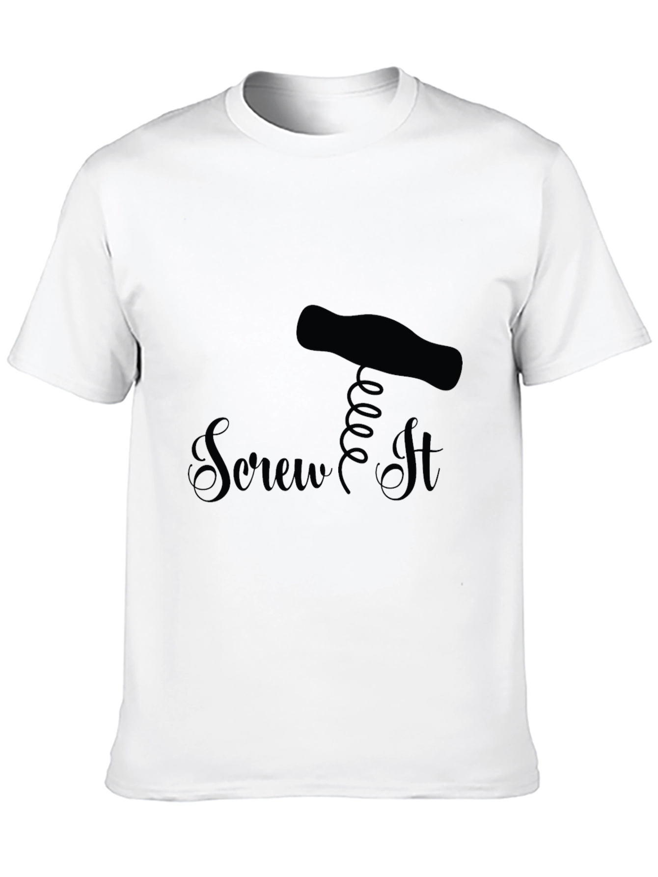 Black Screw It - Funny Black T-Shirt Novelty view 10