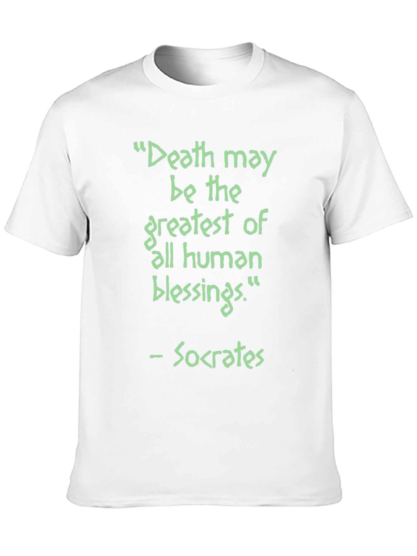 Black Socrates Quote Graphic T-Shirt view 10