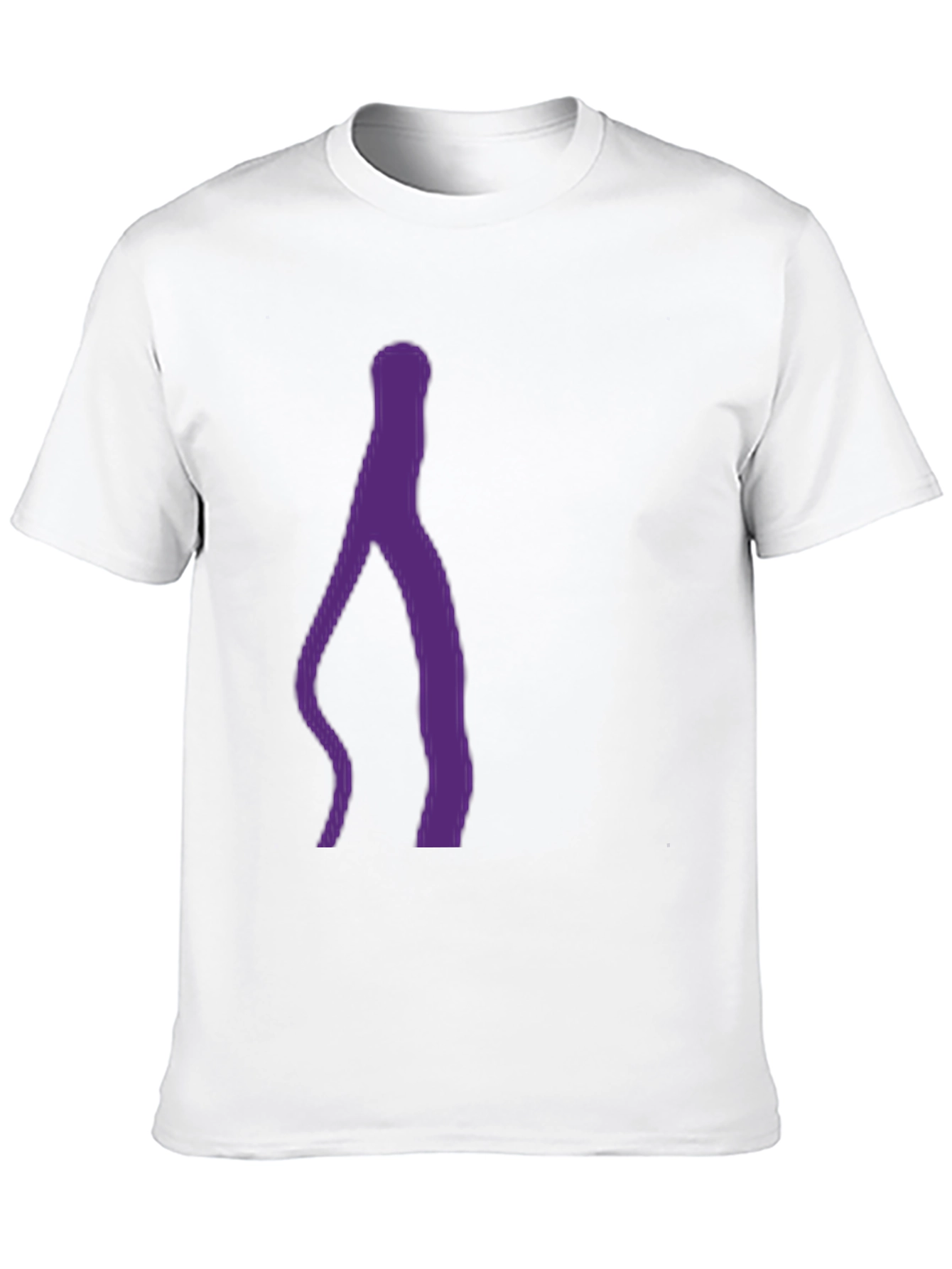Black Abstract Purple Silhouette Black T-Shirt view 10