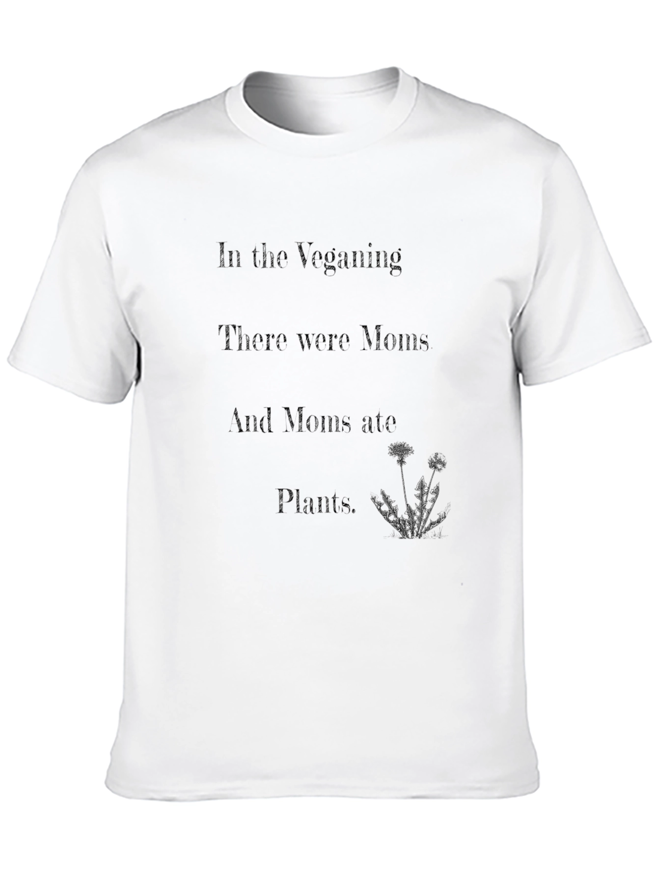 Vegan Mom Graphic Tee - Unisex Black T-Shirt - 10