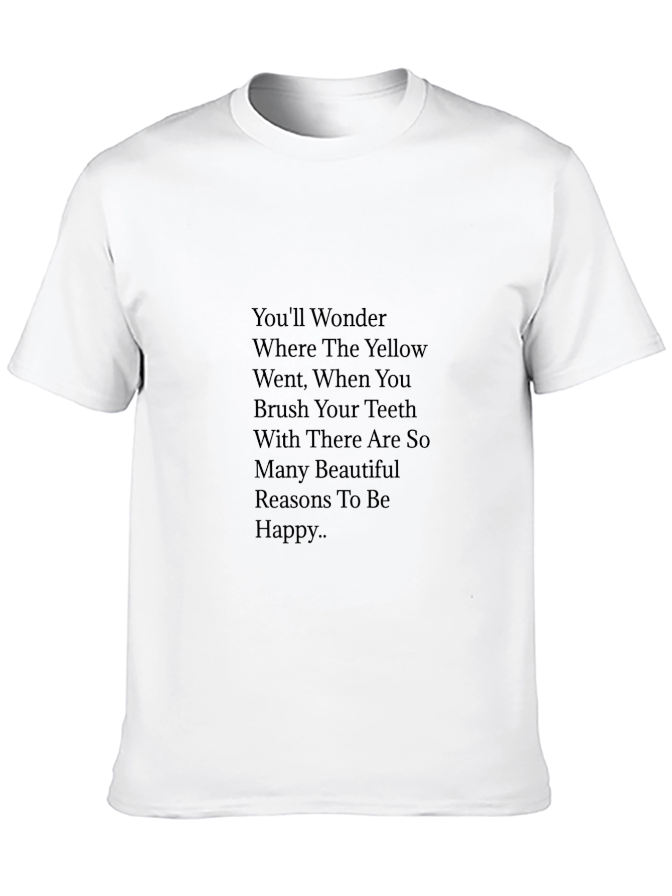 Black Yellow Went Funny Tee view 10