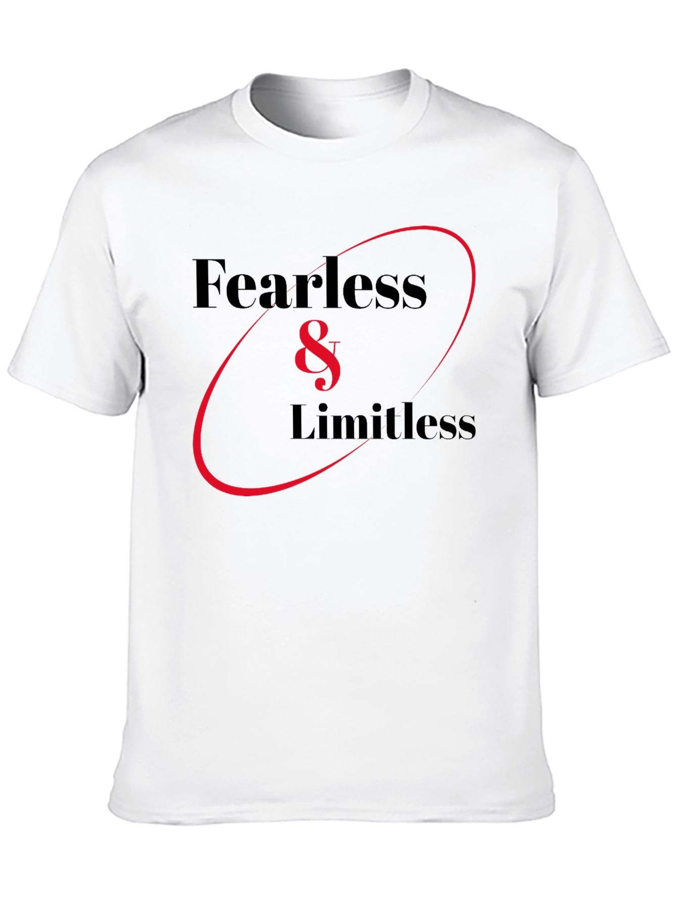 Black Fearless & Limitless Graphic Tee - Bold Style view 10