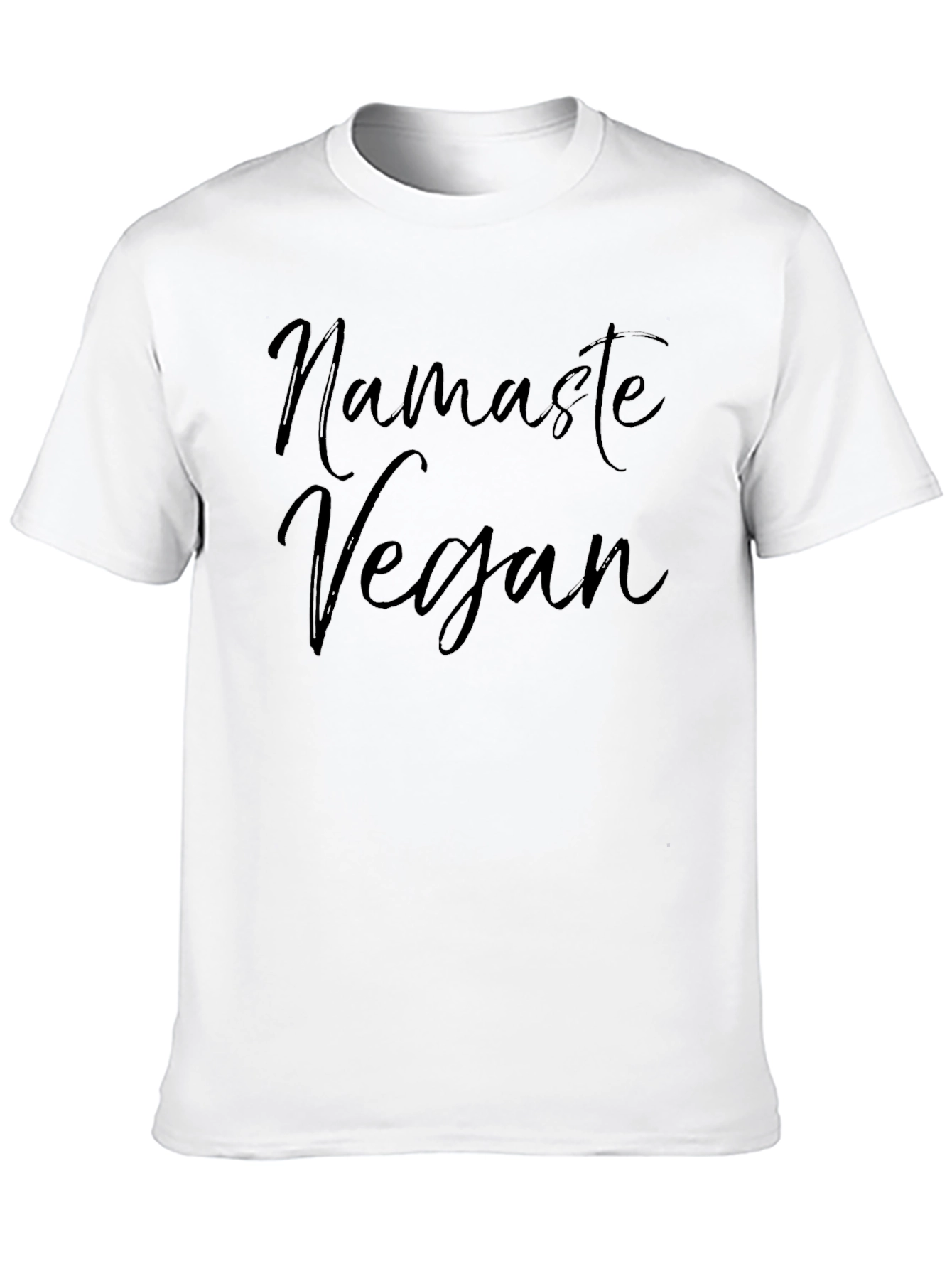 Black Namaste Vegan Black T-Shirt - Stylish & Comfortable view 10