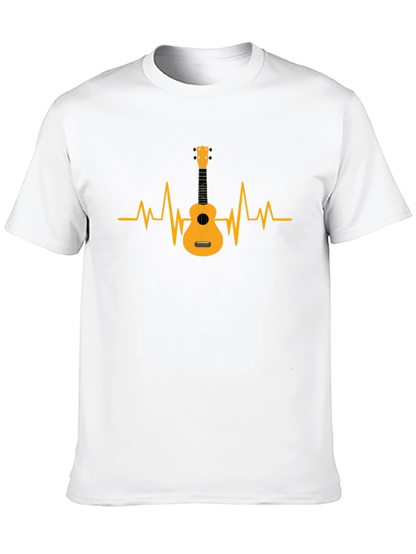 Black Guitar Heartbeat T-Shirt view 10