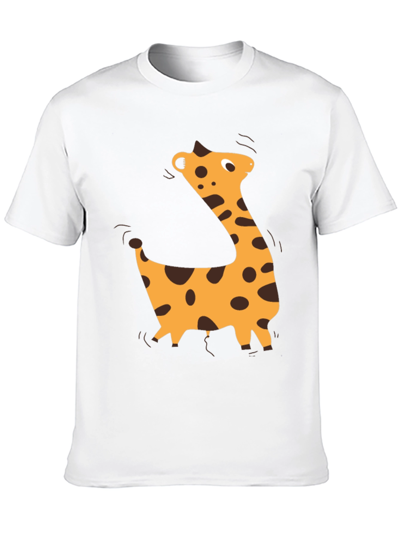 Black Giraffe Graphic Black T-Shirt - Casual Style view 10