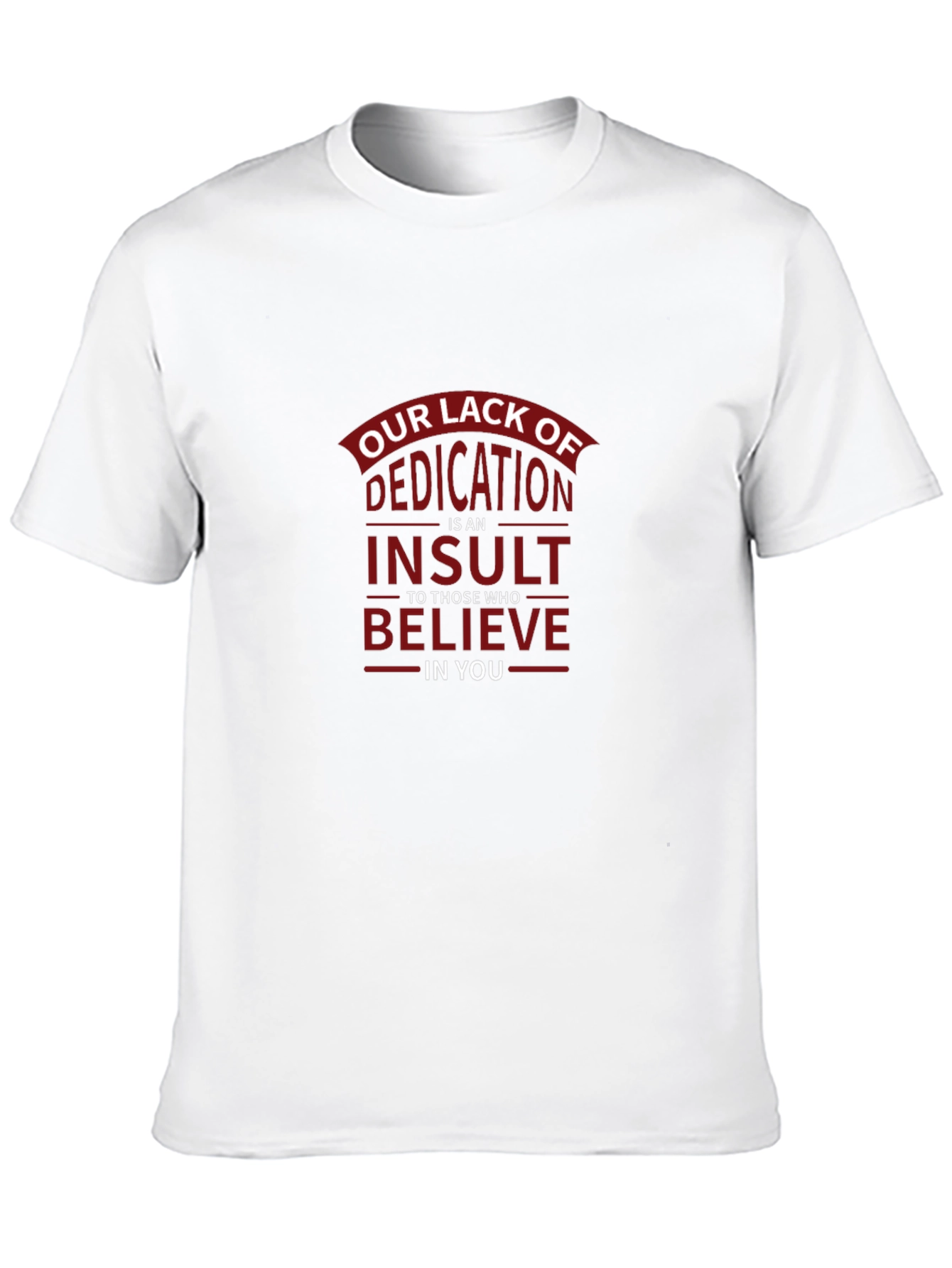 Black Dedication Insult Graphic T-Shirt view 10