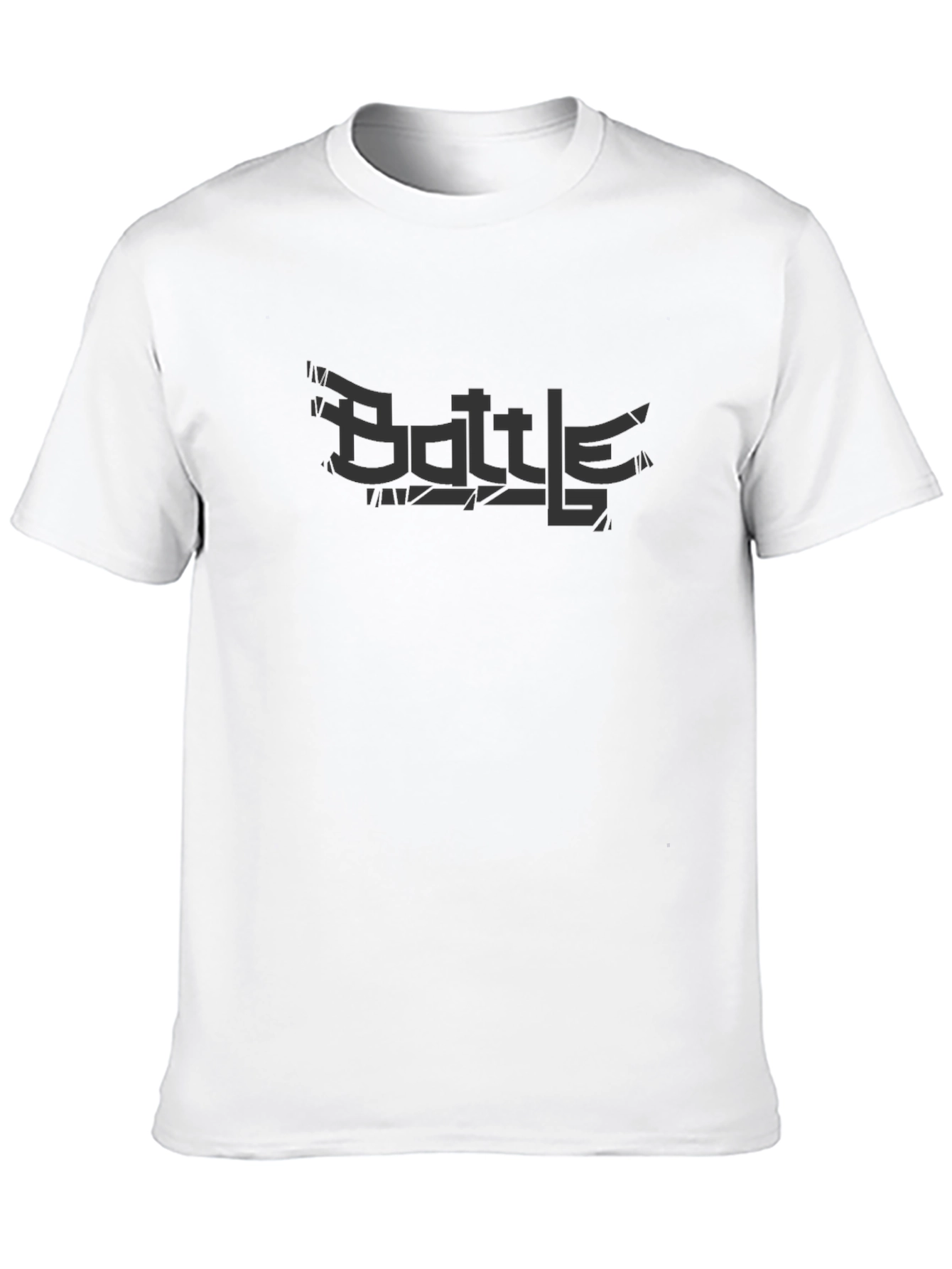 Black Battle Graphic Tee - Premium Cotton Blend view 10