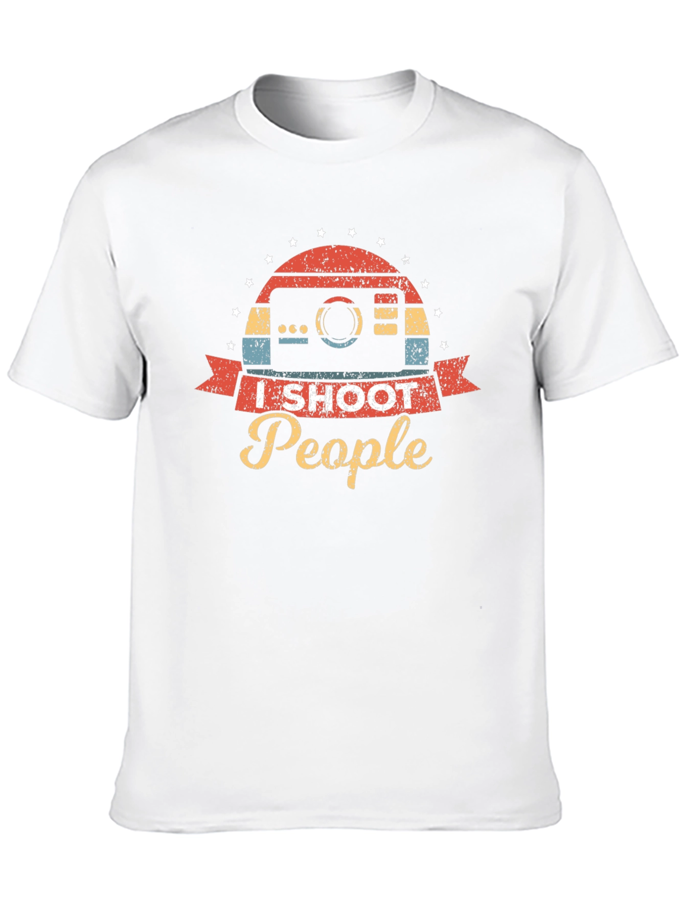 Black I Shoot People Camera Graphic Tee view 10