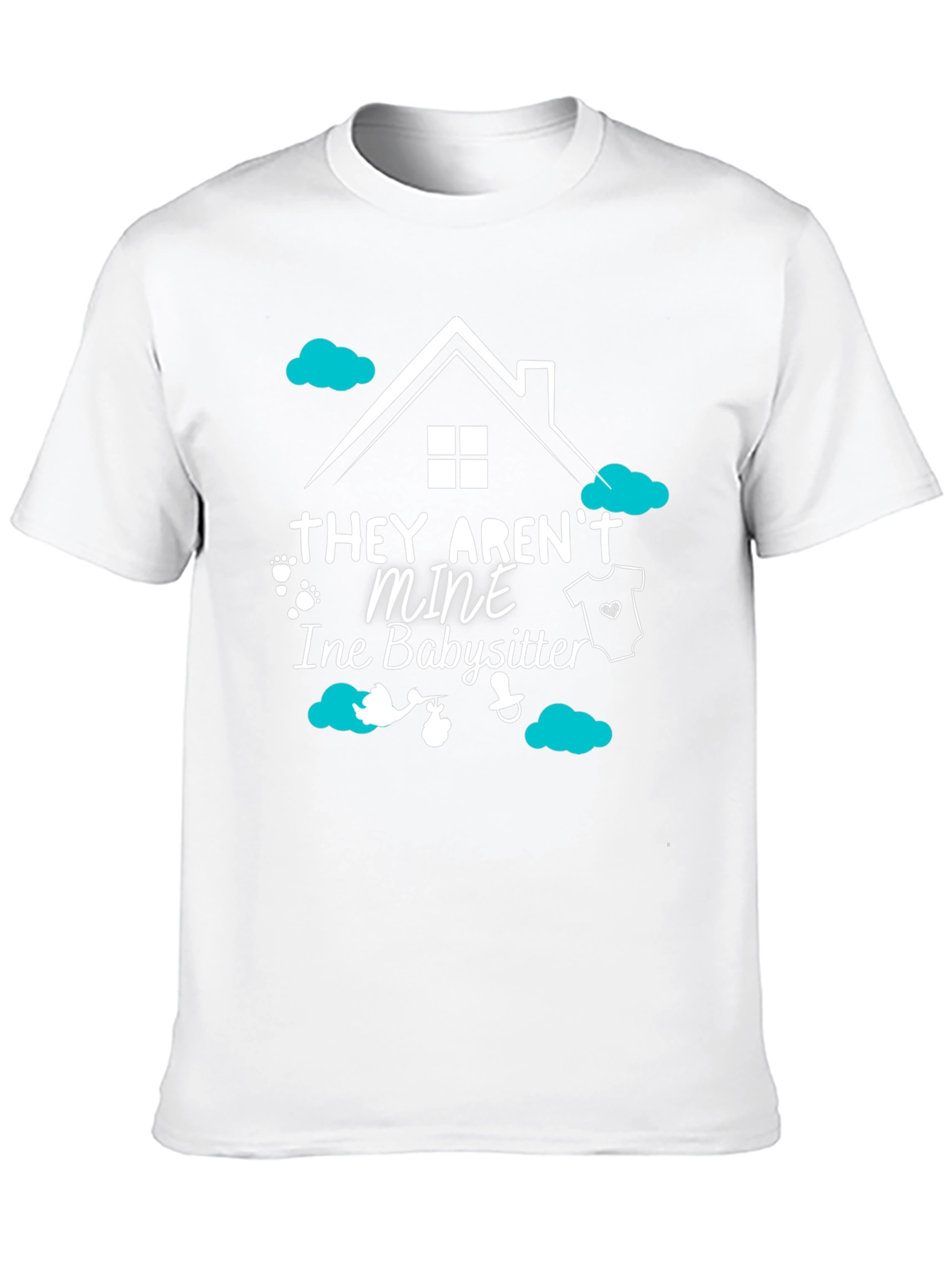 Black Babysitter Tee: "They Aren't Mine" view 10