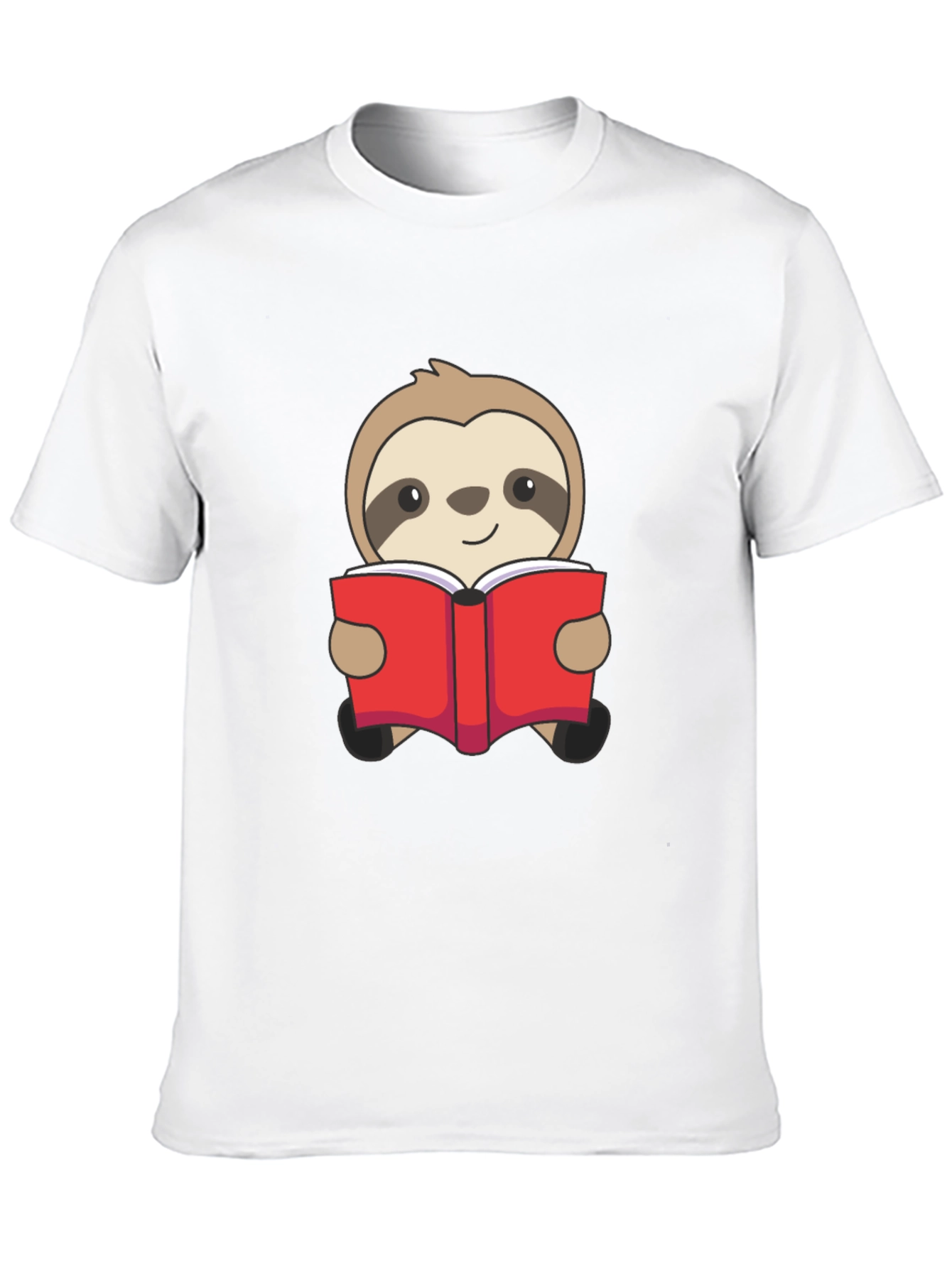 Black Sloth Reading Book Graphic T-Shirt - Black view 10
