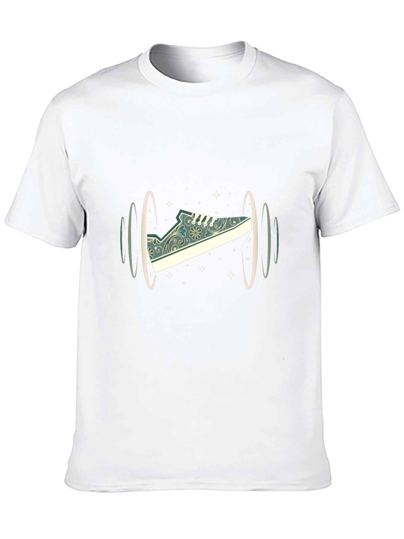 Black Sneaker Portal Graphic T-Shirt - Cool Black Tee view 10