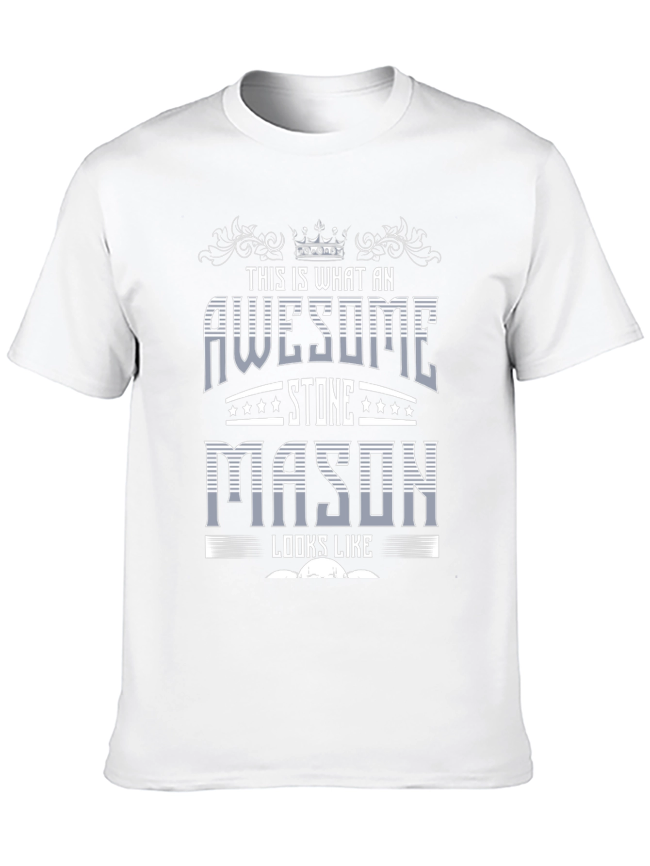Black Awesome Stone Mason Graphic T-Shirt view 10