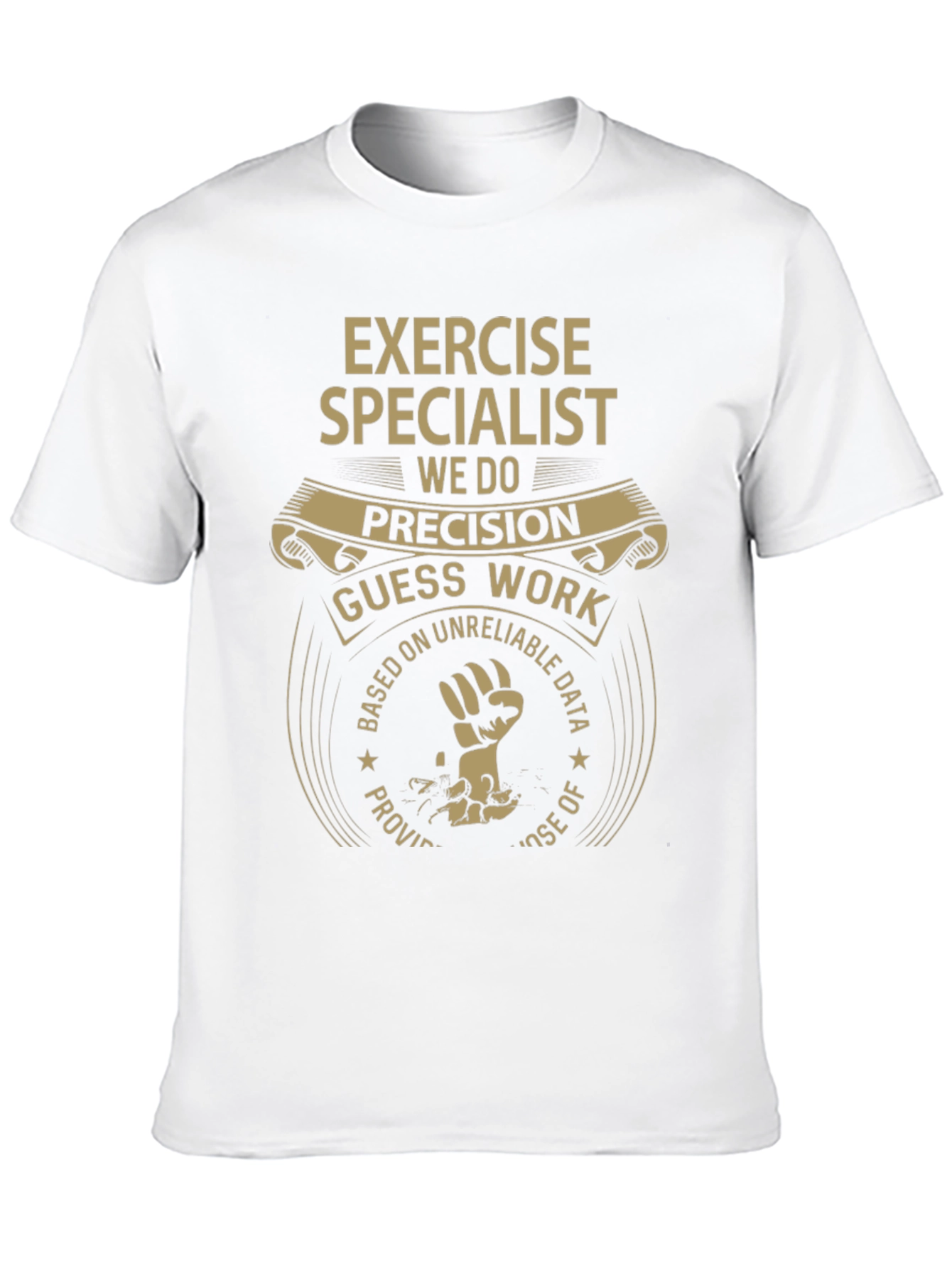 Black Exercise Specialist Graphic Tee - Precision & Dedication view 10