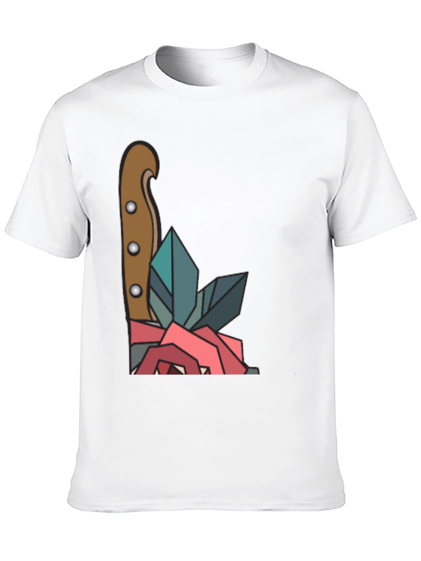 Rose & Crystal Dagger Graphic Tee - 10